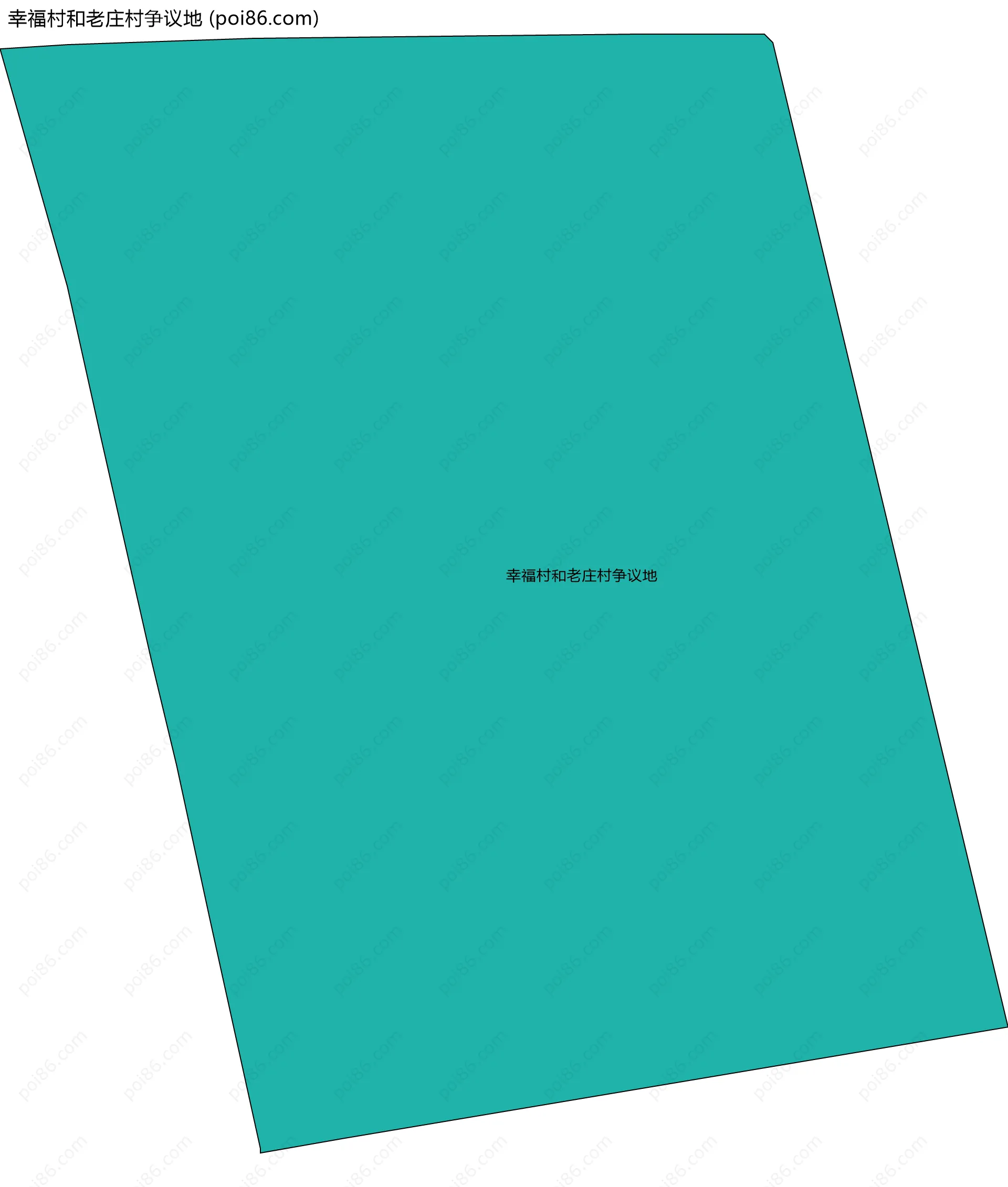 幸福村和老庄村争议地边界地图