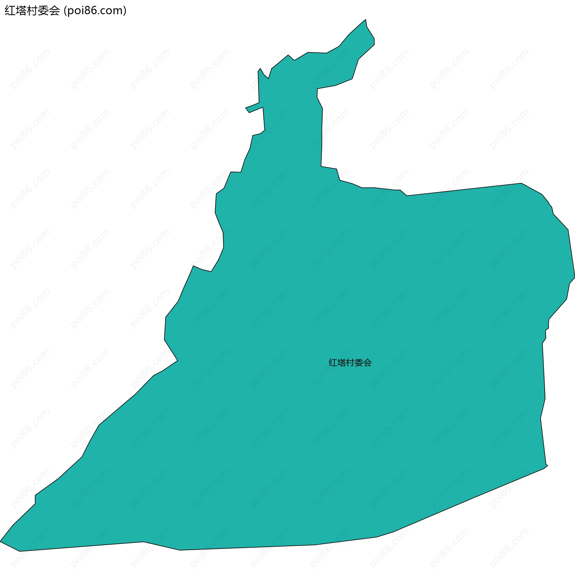 红塔村委会边界地图