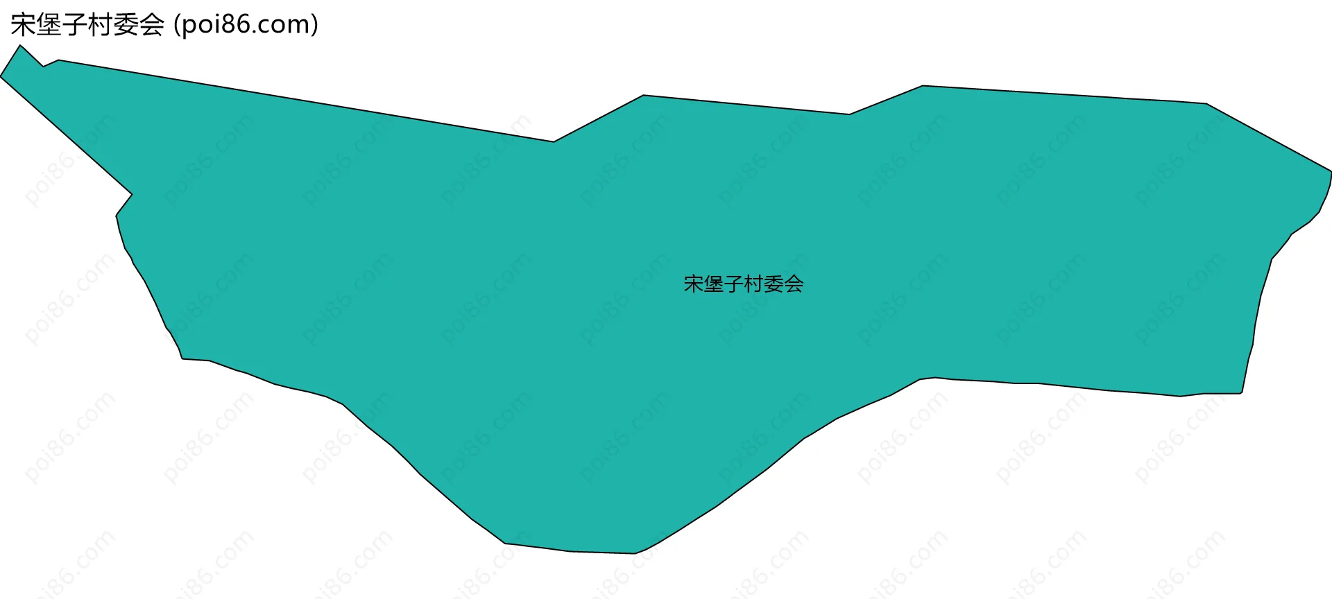宋堡子村委会边界地图