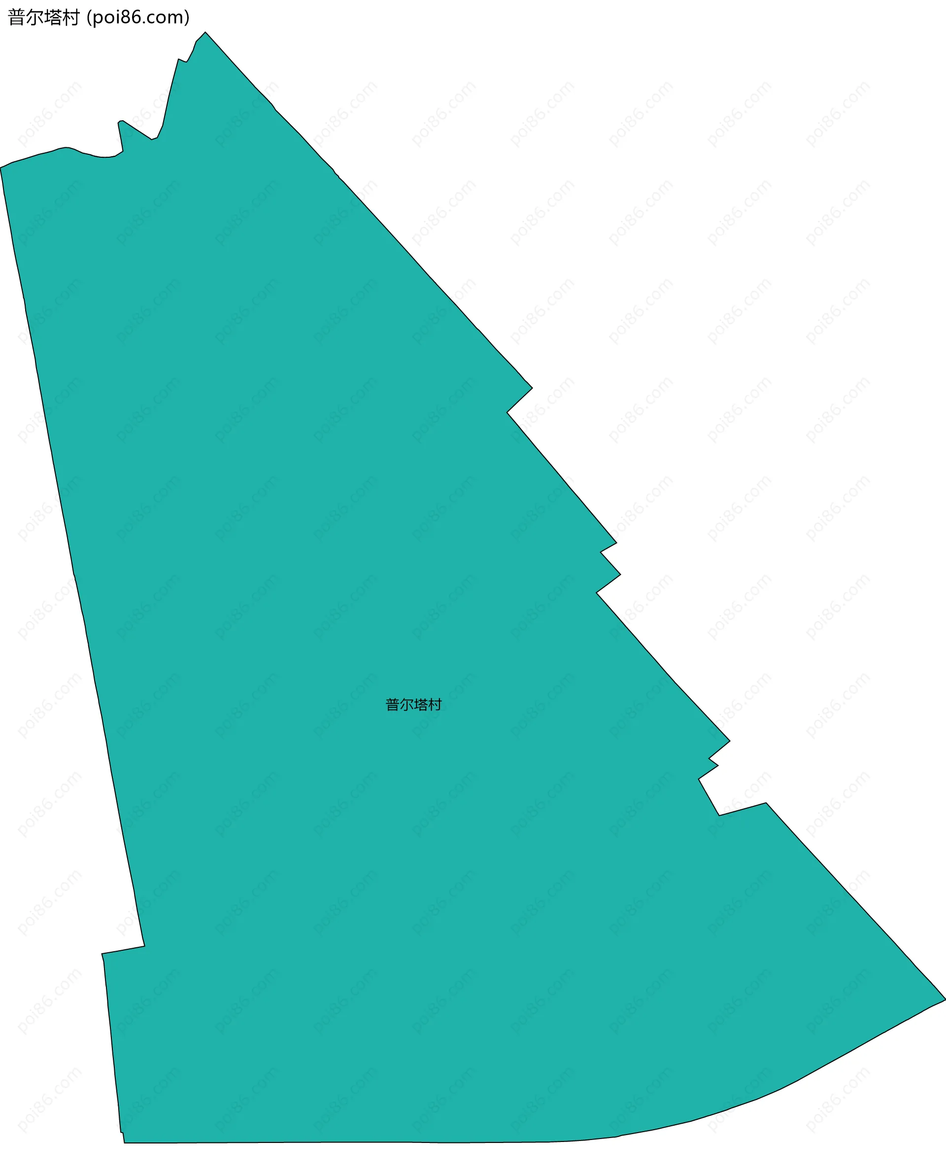 普尔塔村边界地图
