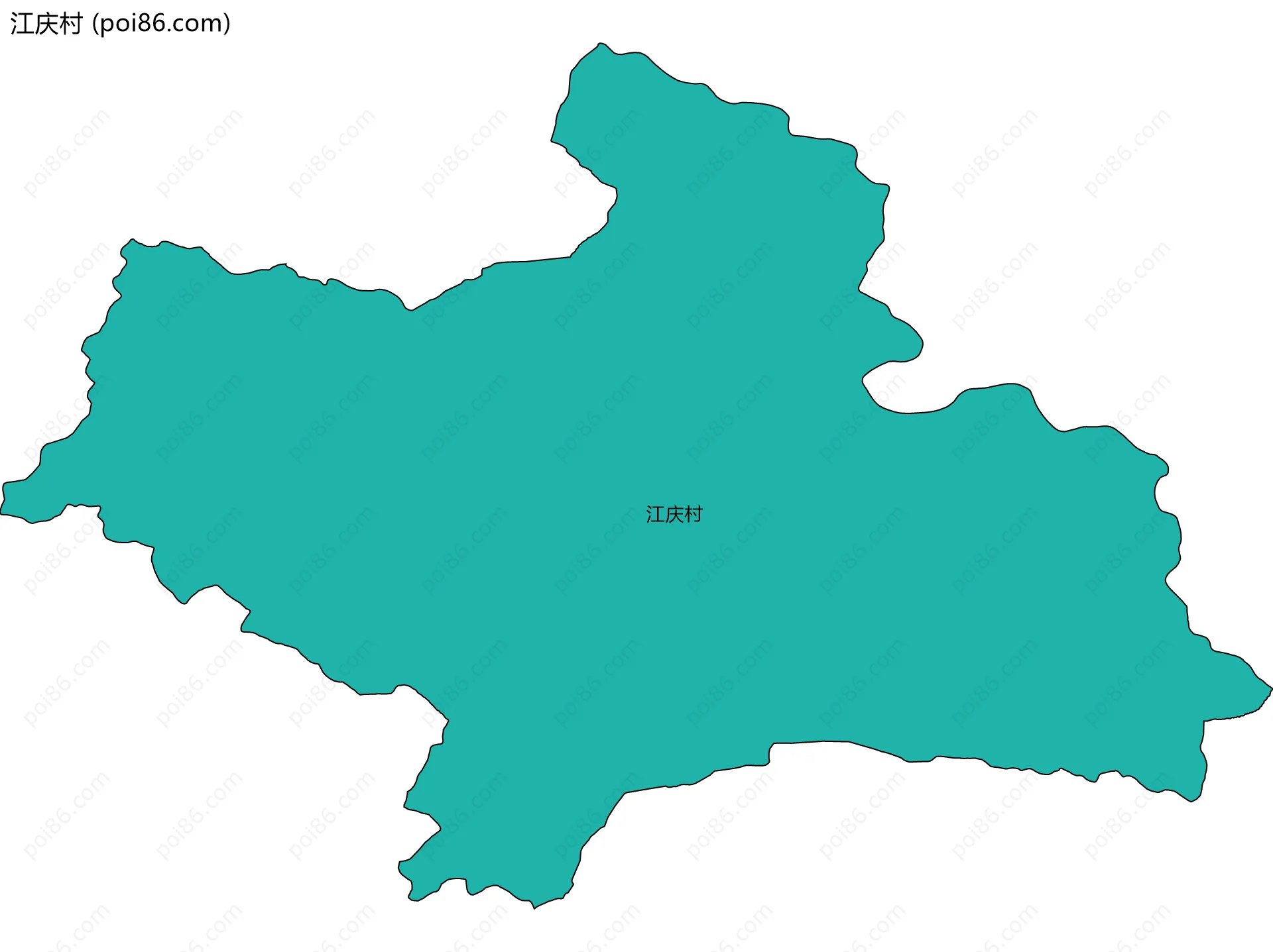江庆村边界地图