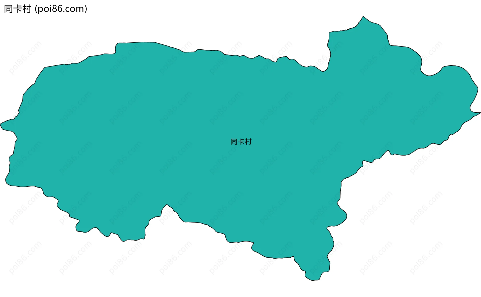 同卡村边界地图