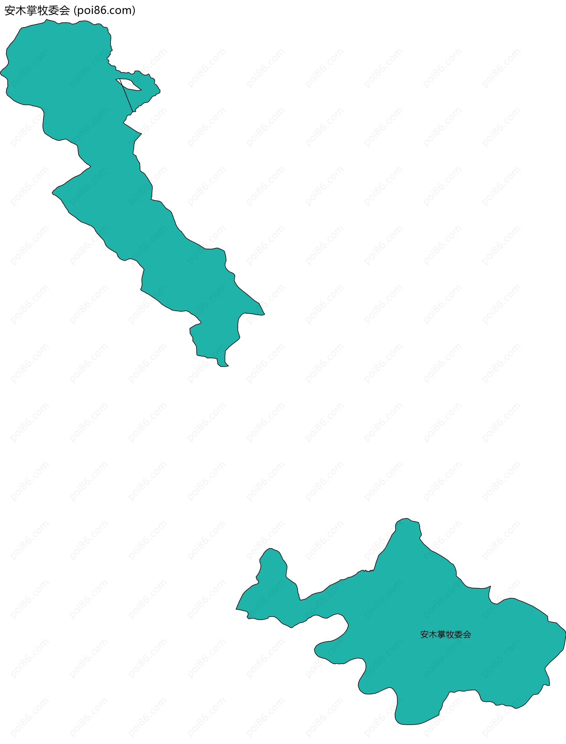 安木掌牧委会边界地图