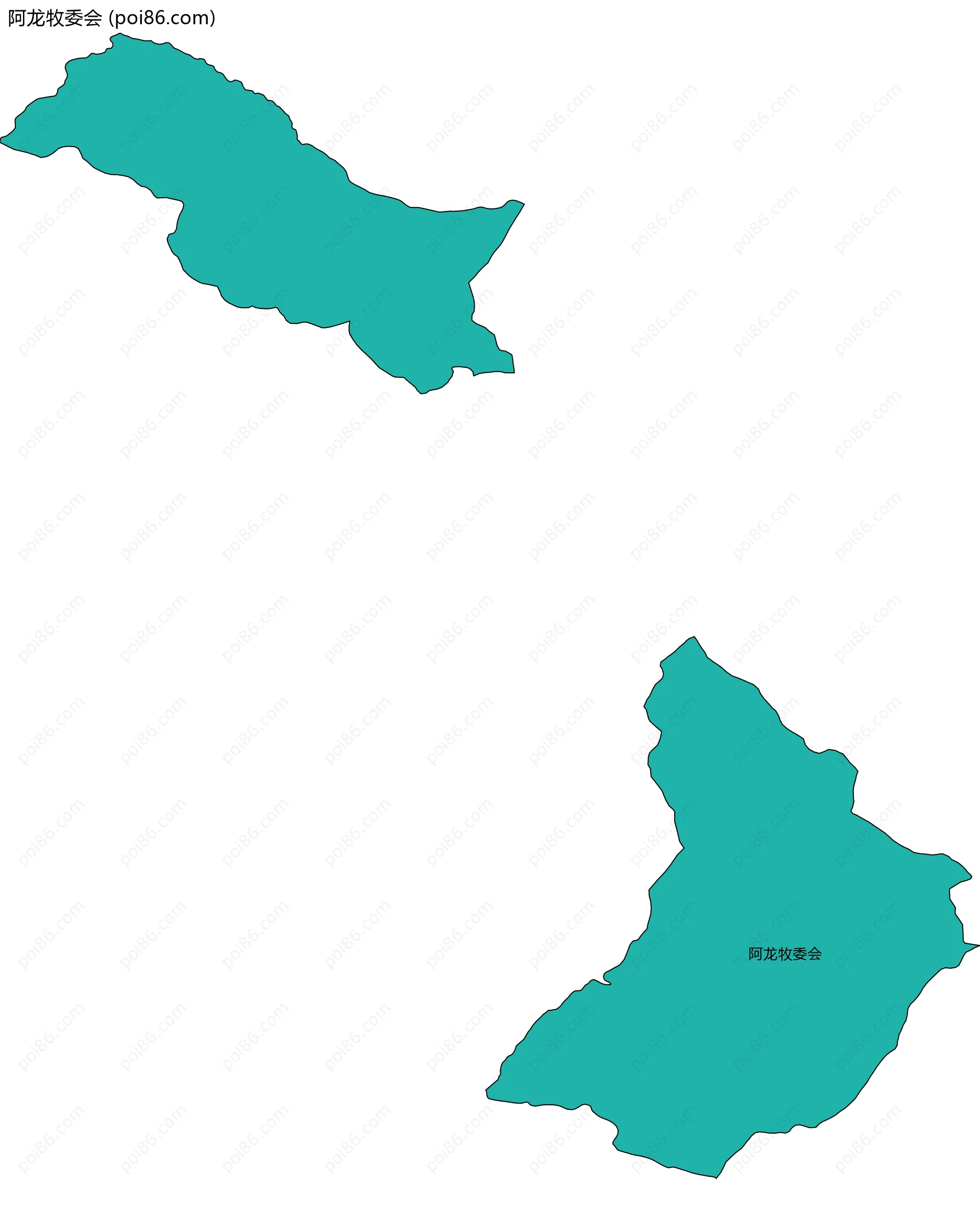 阿龙牧委会边界地图