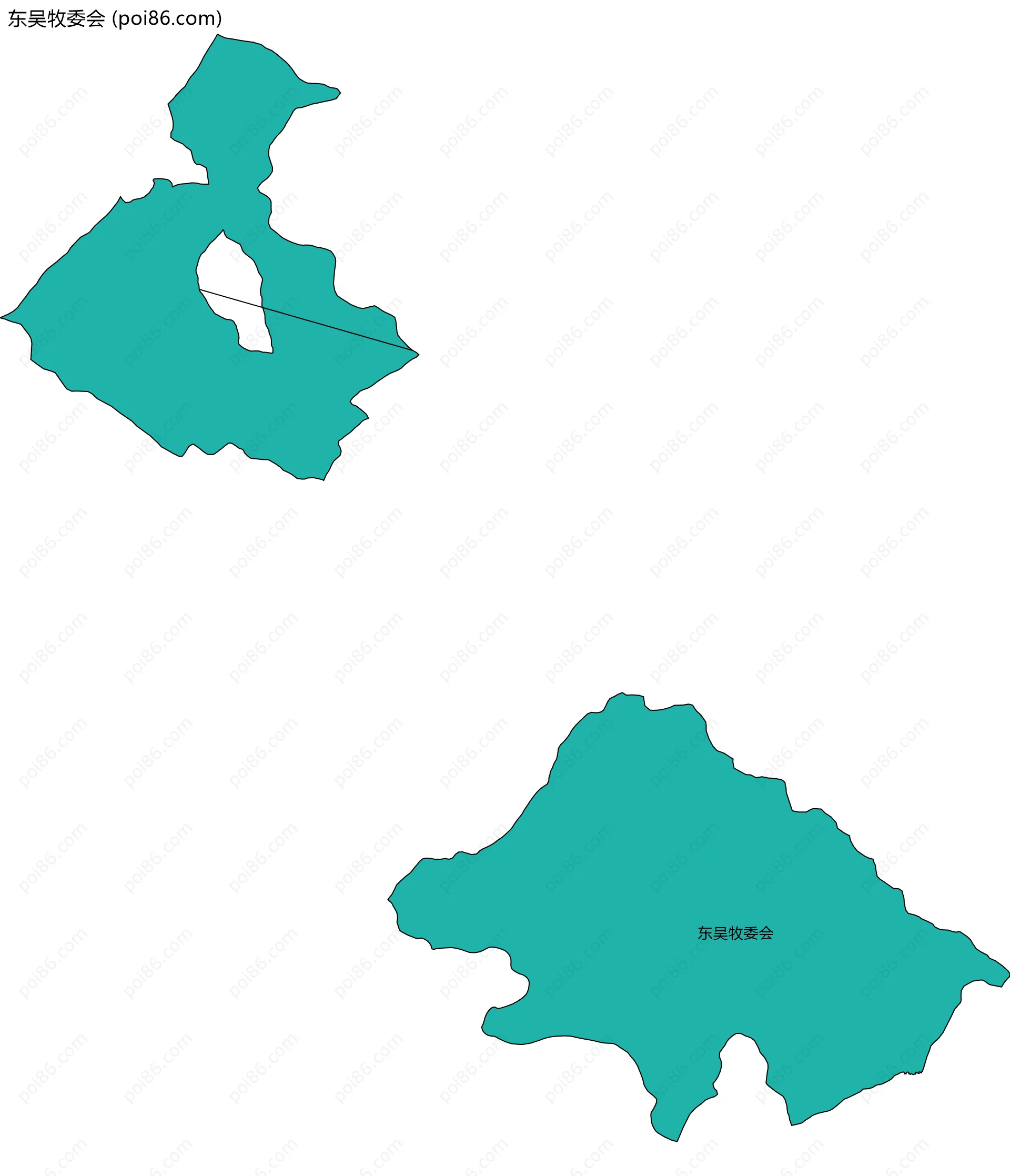 东吴牧委会边界地图