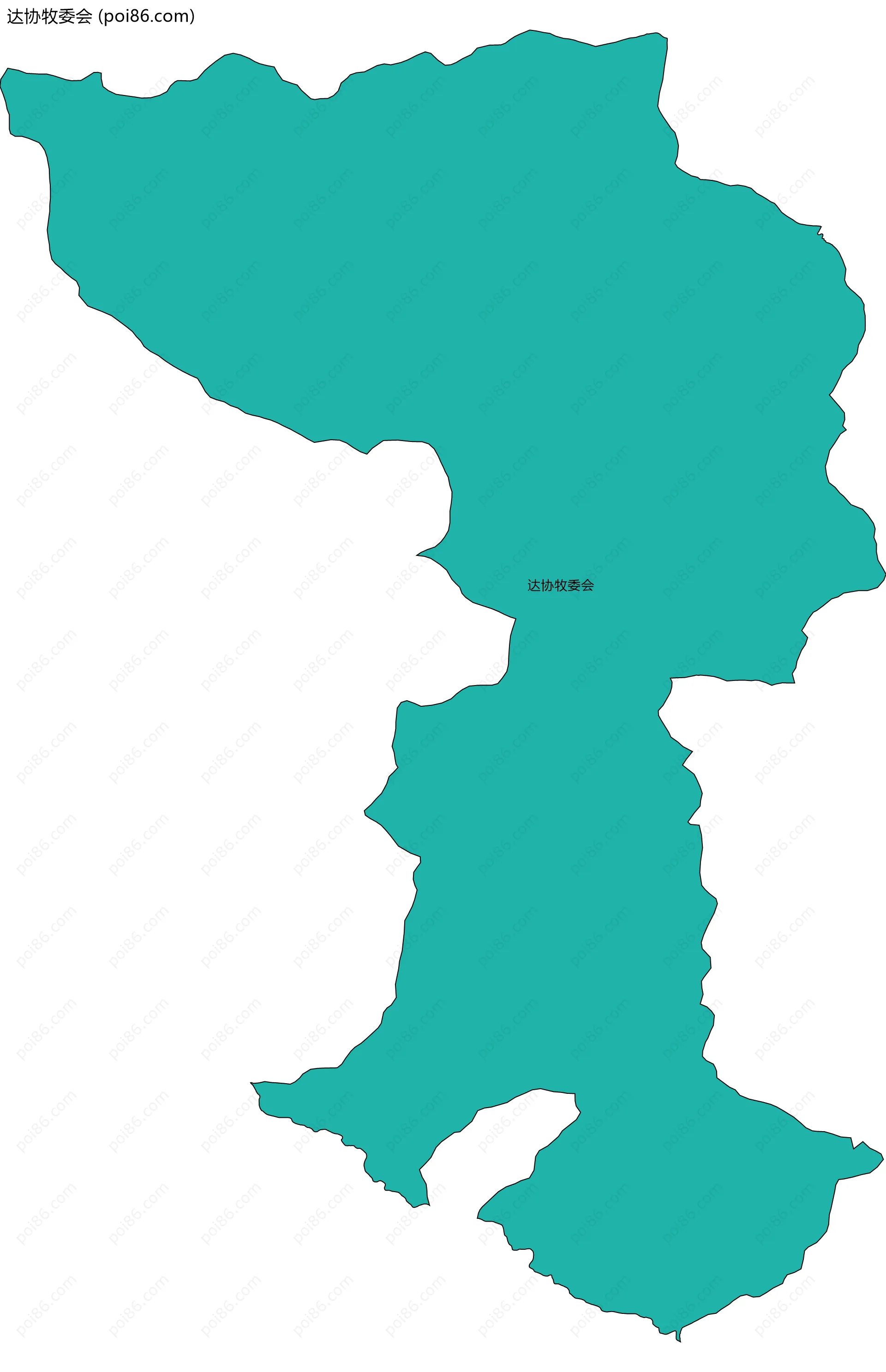 达协牧委会边界地图