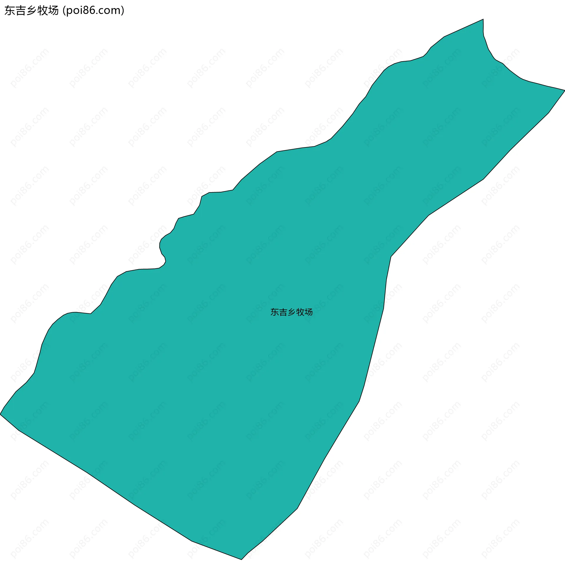 东吉乡牧场边界地图