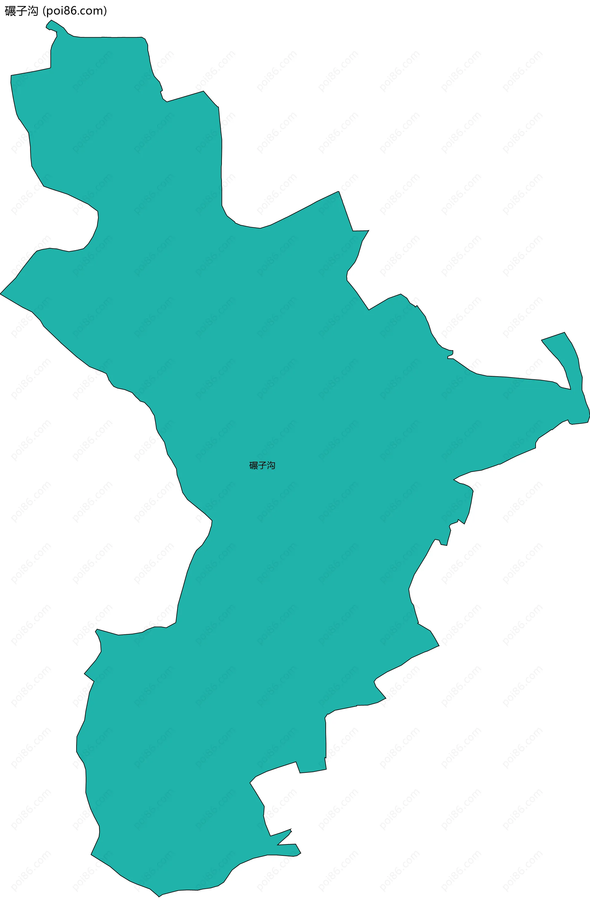 碾子沟边界地图