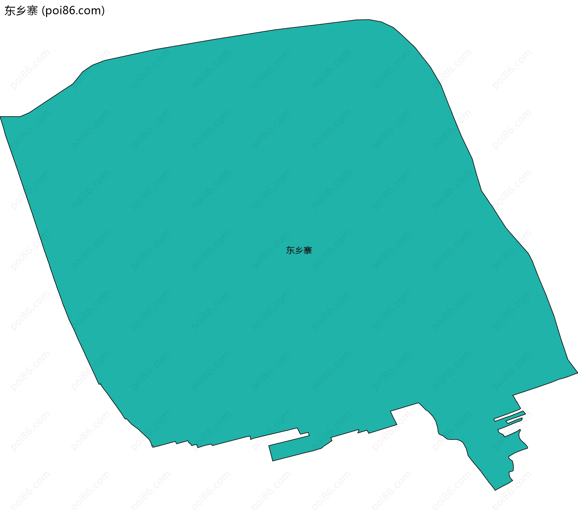 东乡寨边界地图