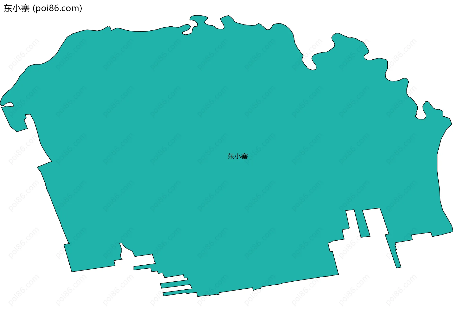 东小寨边界地图