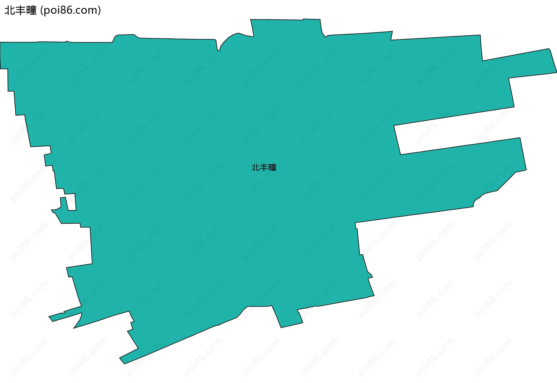 北丰疃边界地图
