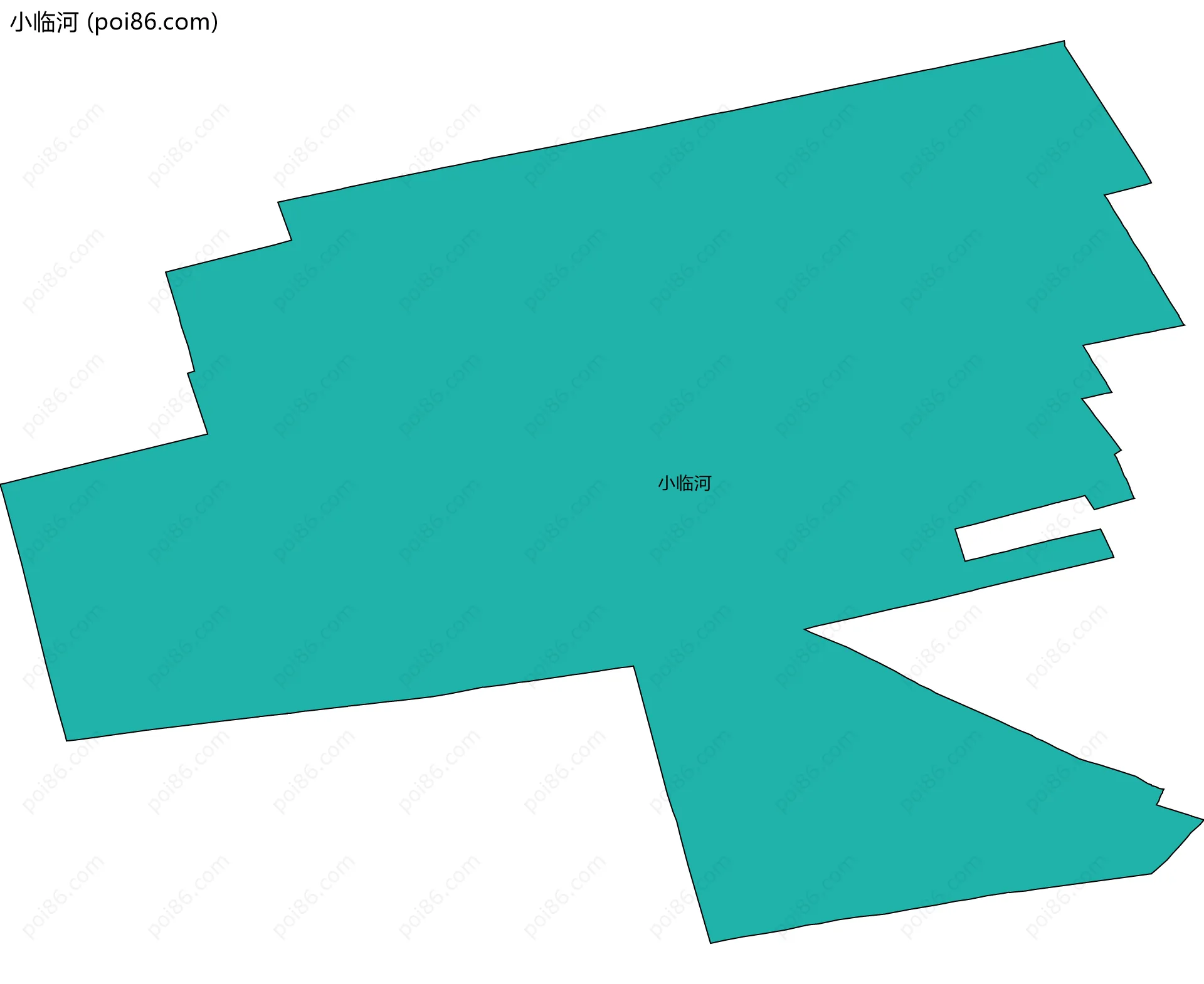 小临河边界地图