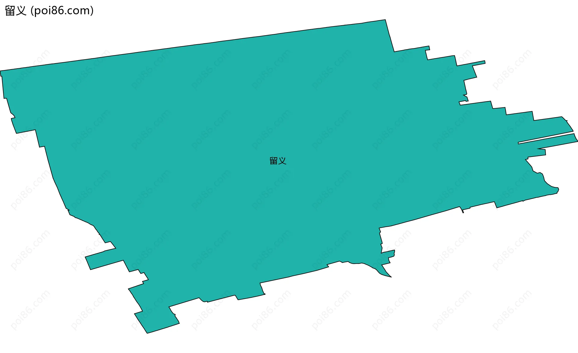 留义边界地图