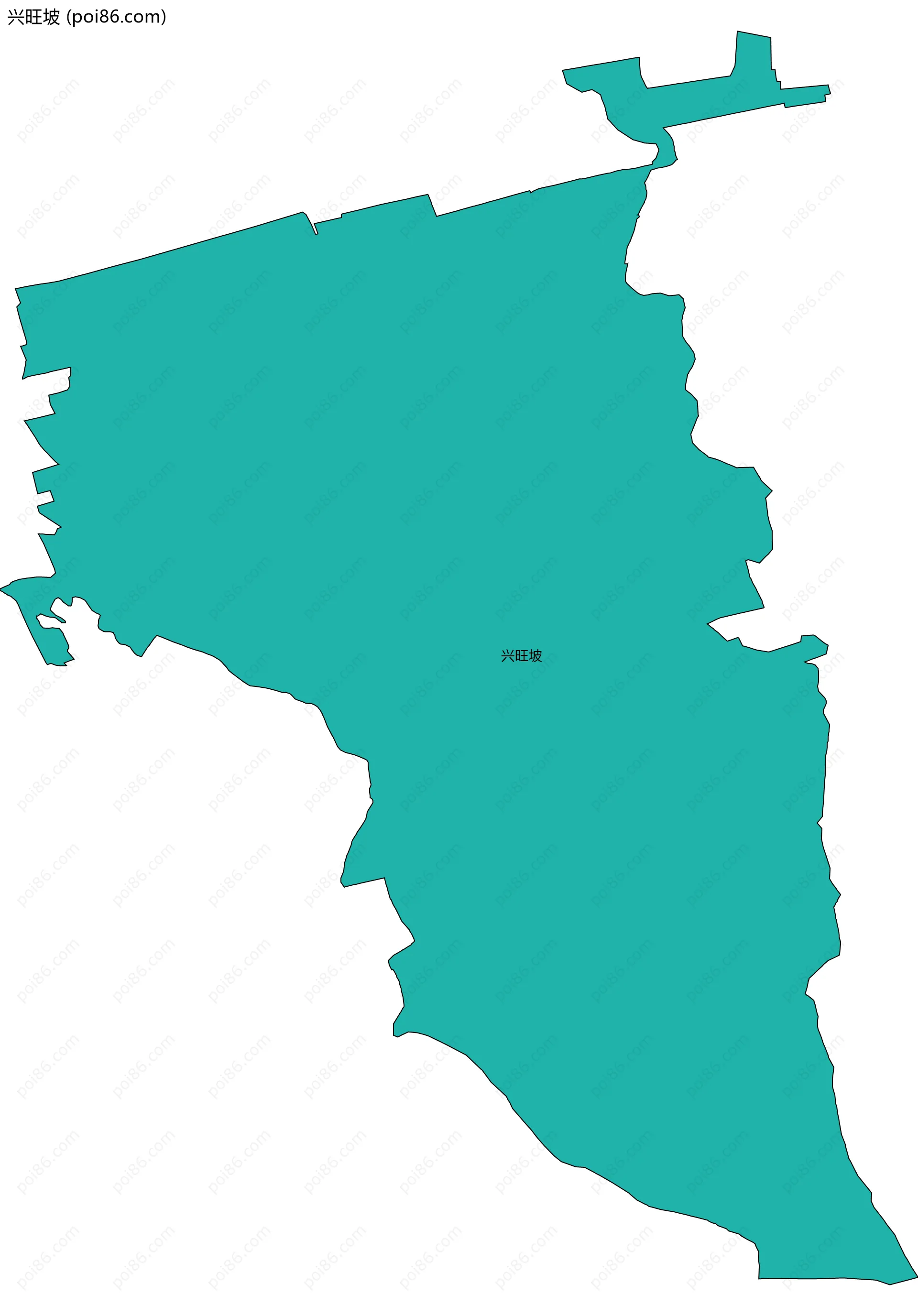 兴旺坡边界地图