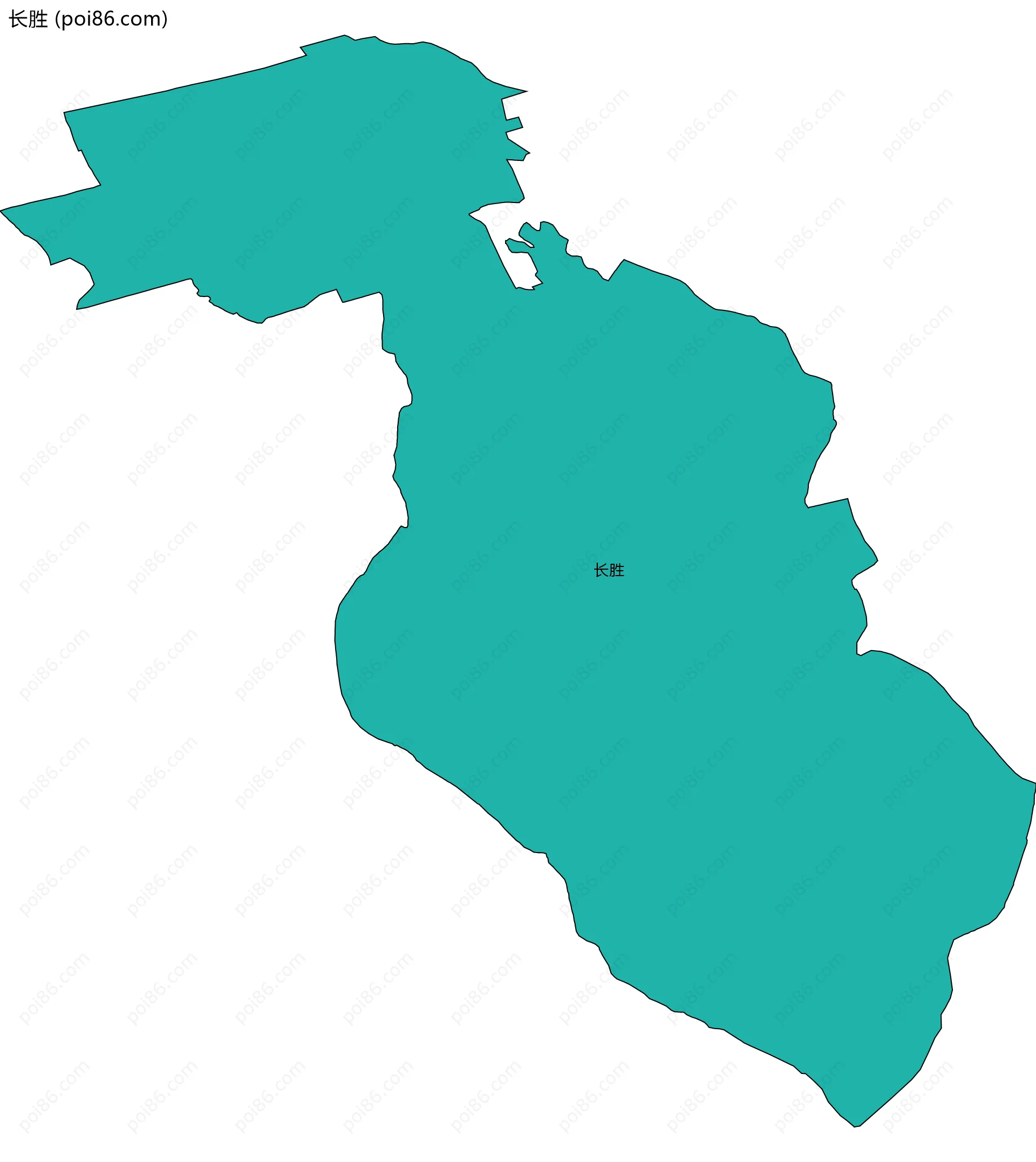 长胜边界地图
