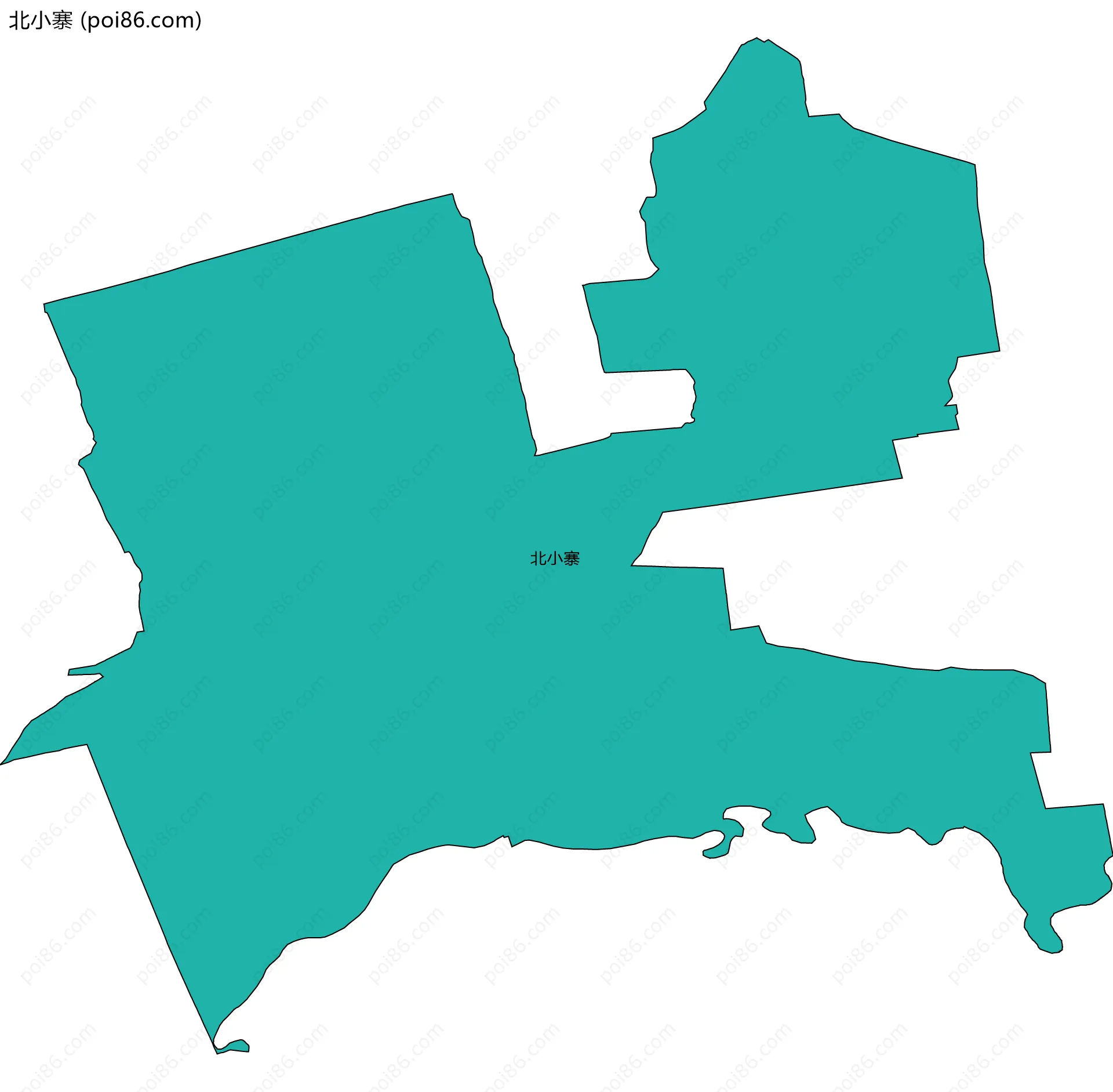 北小寨边界地图