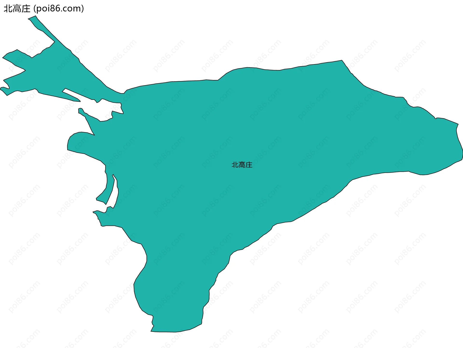 北高庄边界地图