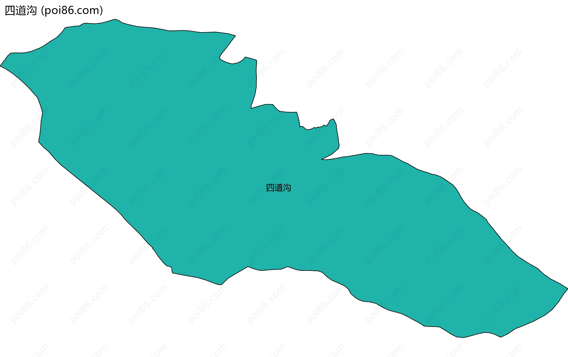 四道沟边界地图