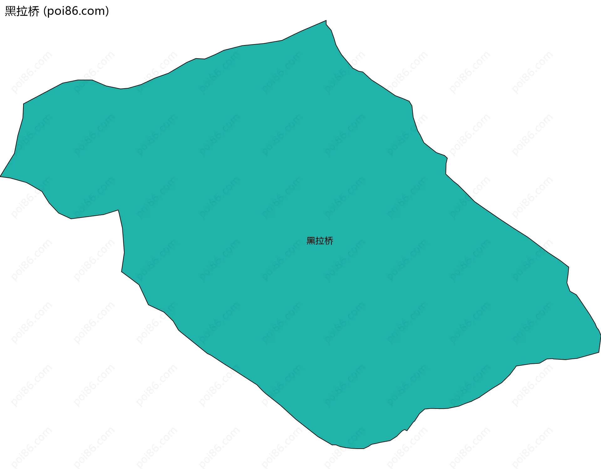 黑拉桥边界地图