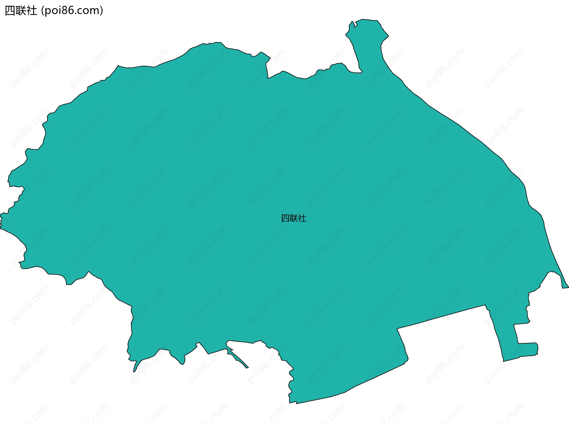 四联社边界地图