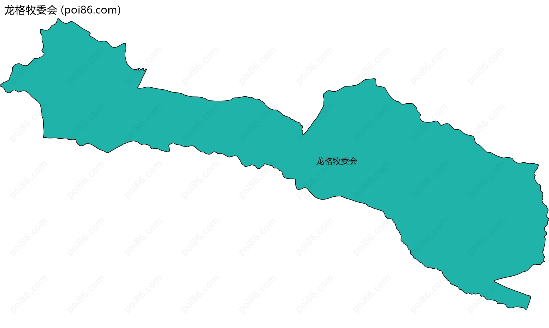 龙格牧委会边界地图