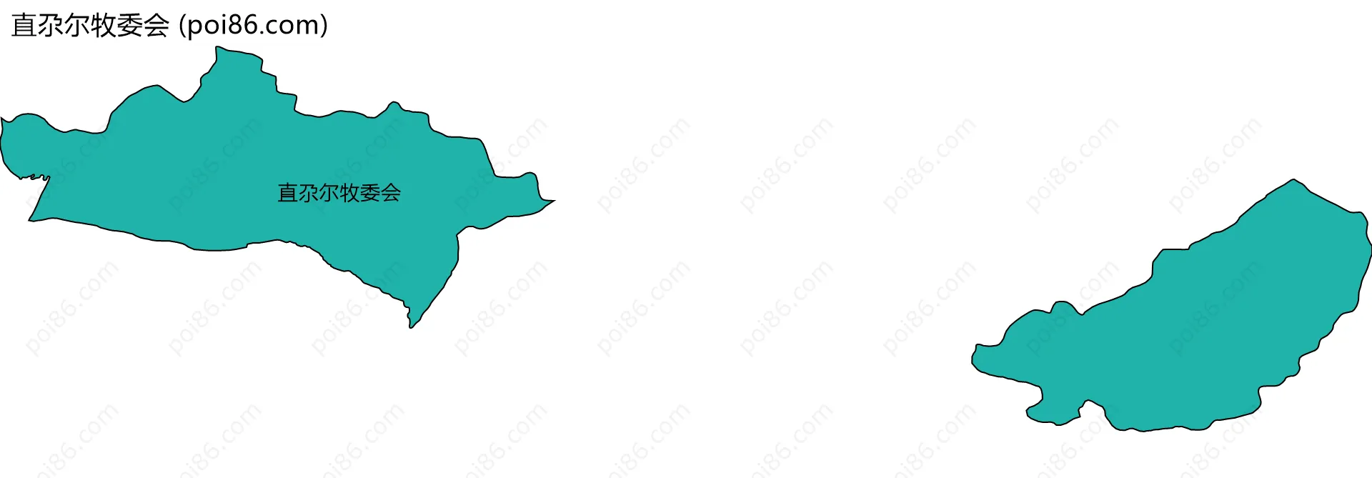 直尕尔牧委会边界地图