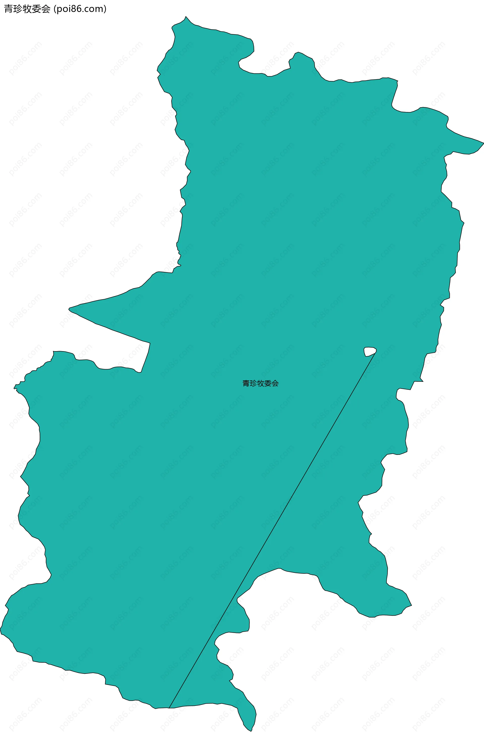 青珍牧委会边界地图
