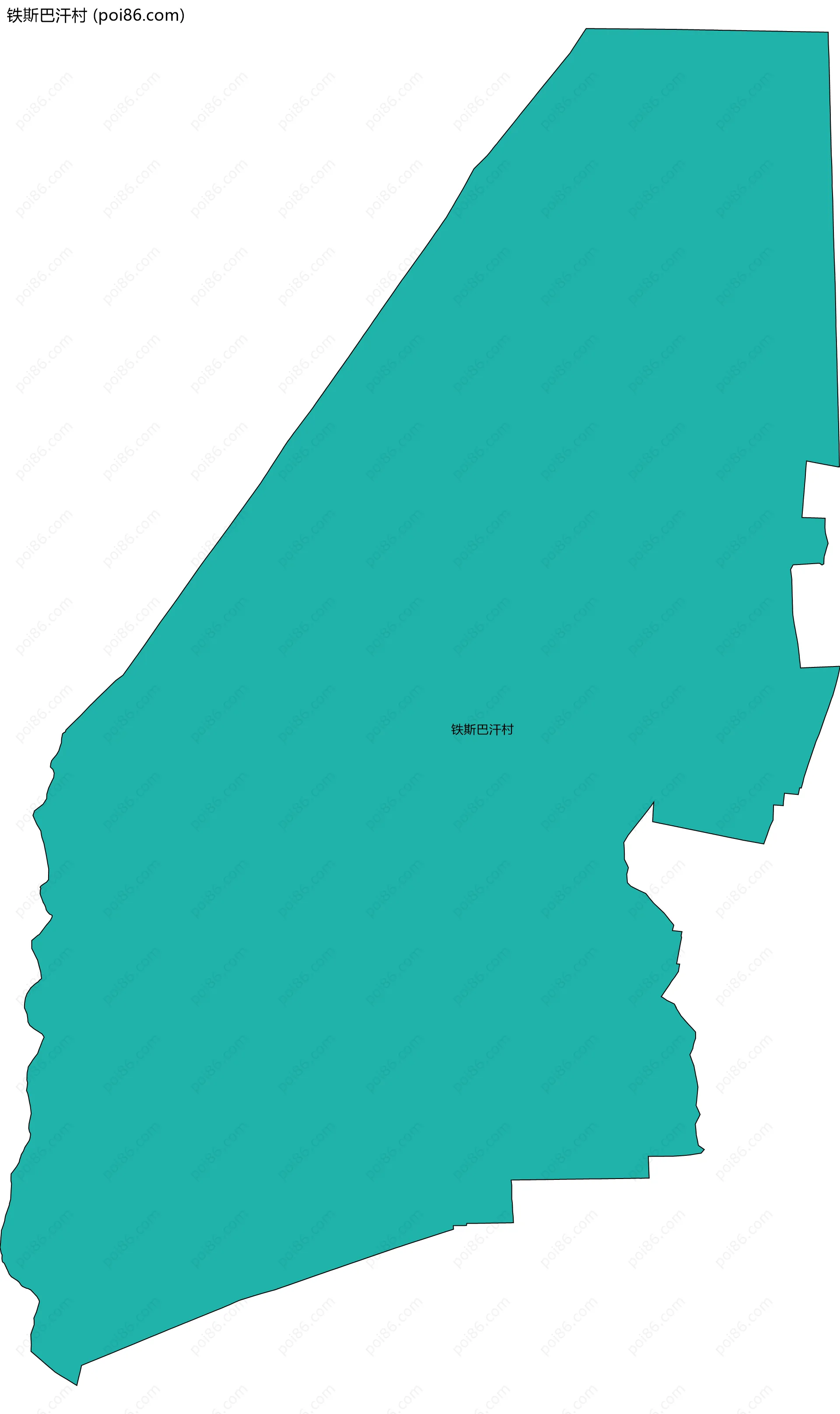 铁斯巴汗村边界地图