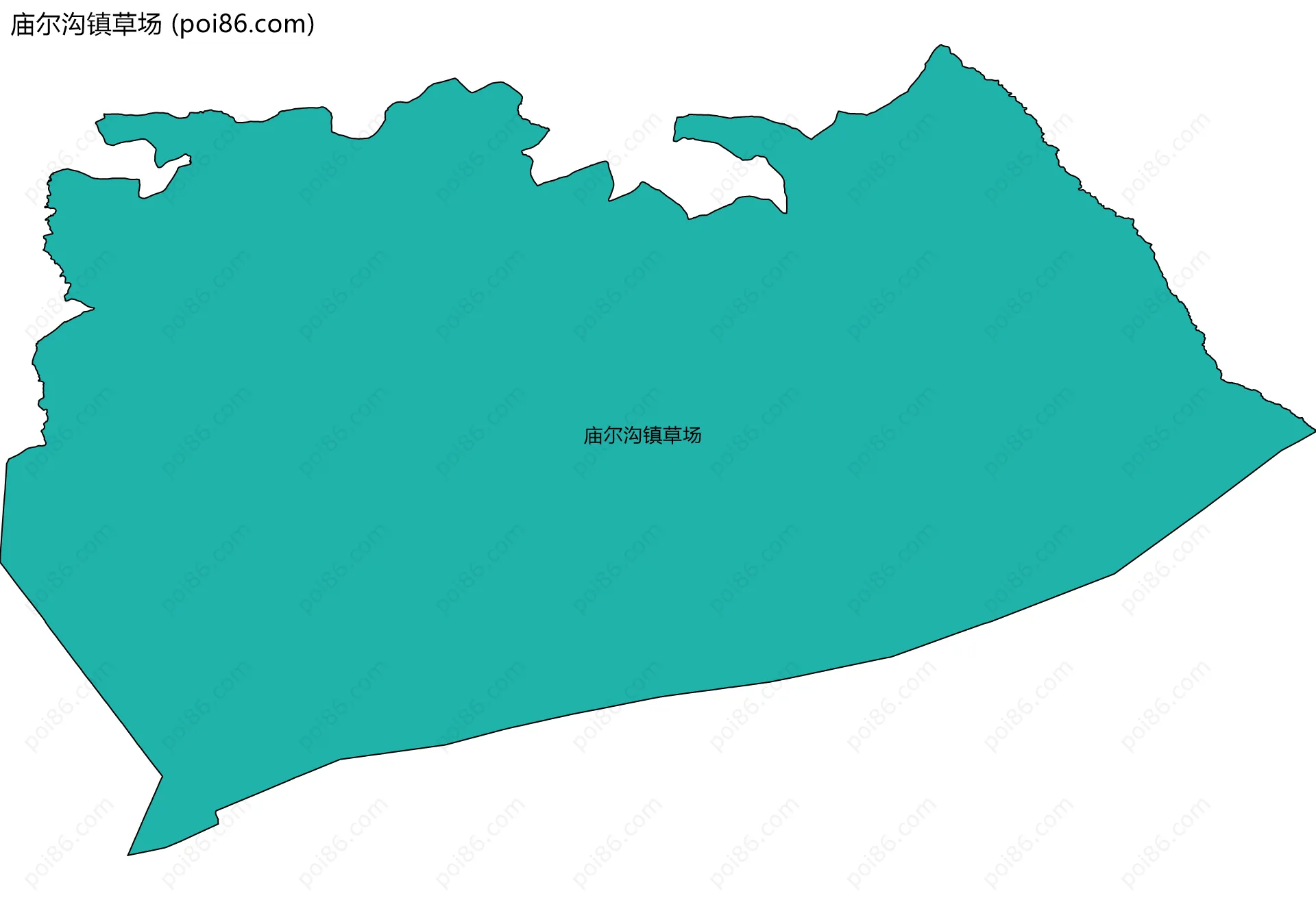 庙尔沟镇草场边界地图
