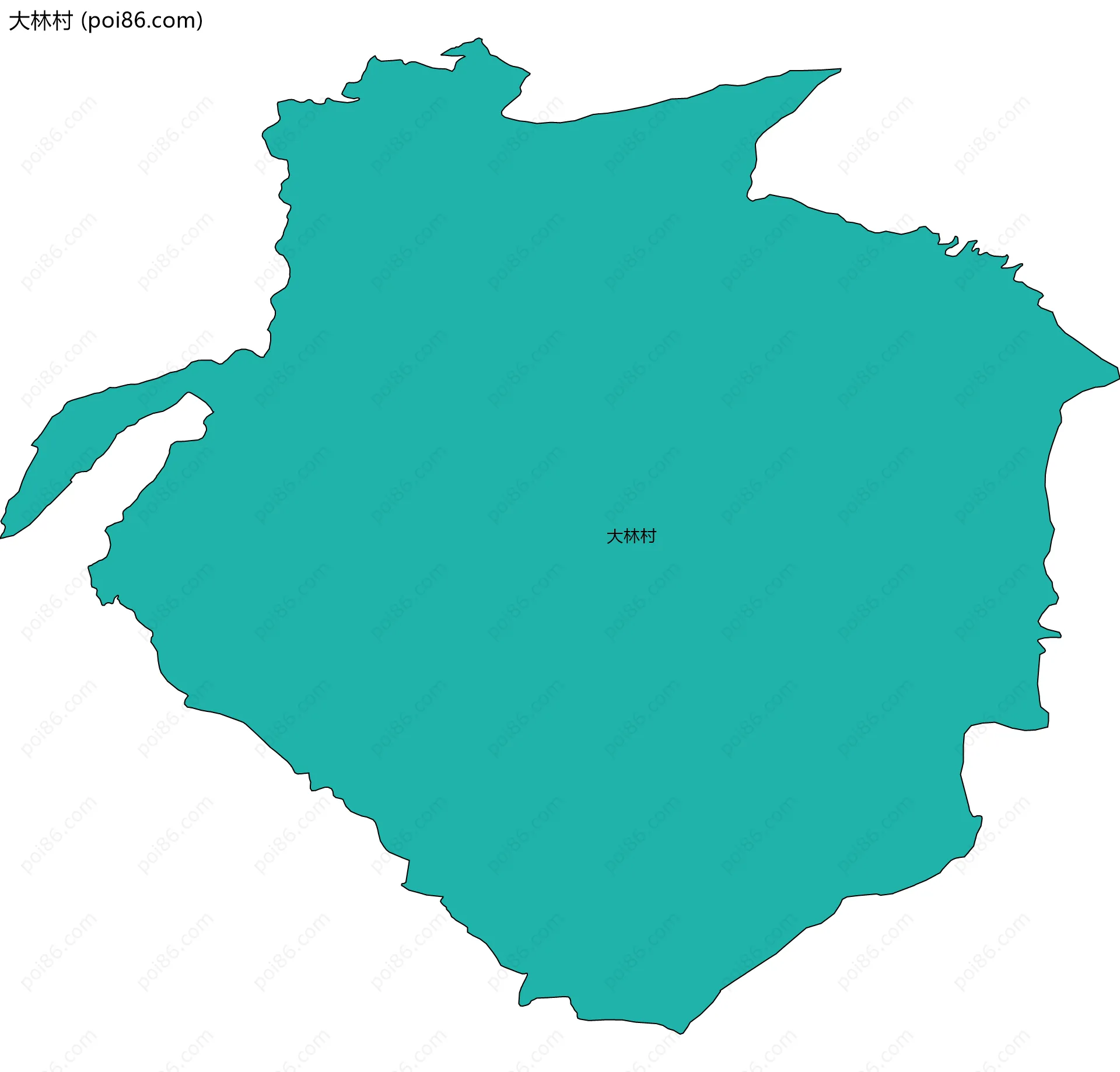 大林村边界地图