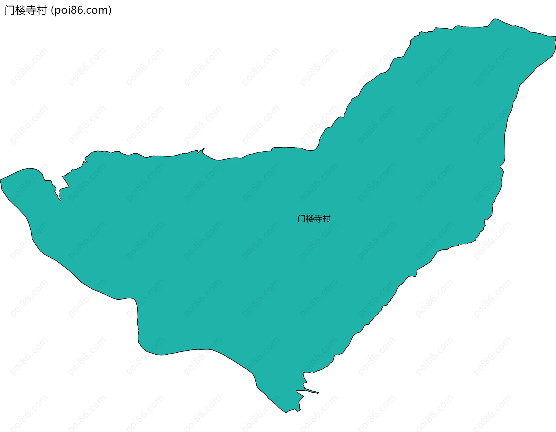 门楼寺村边界地图