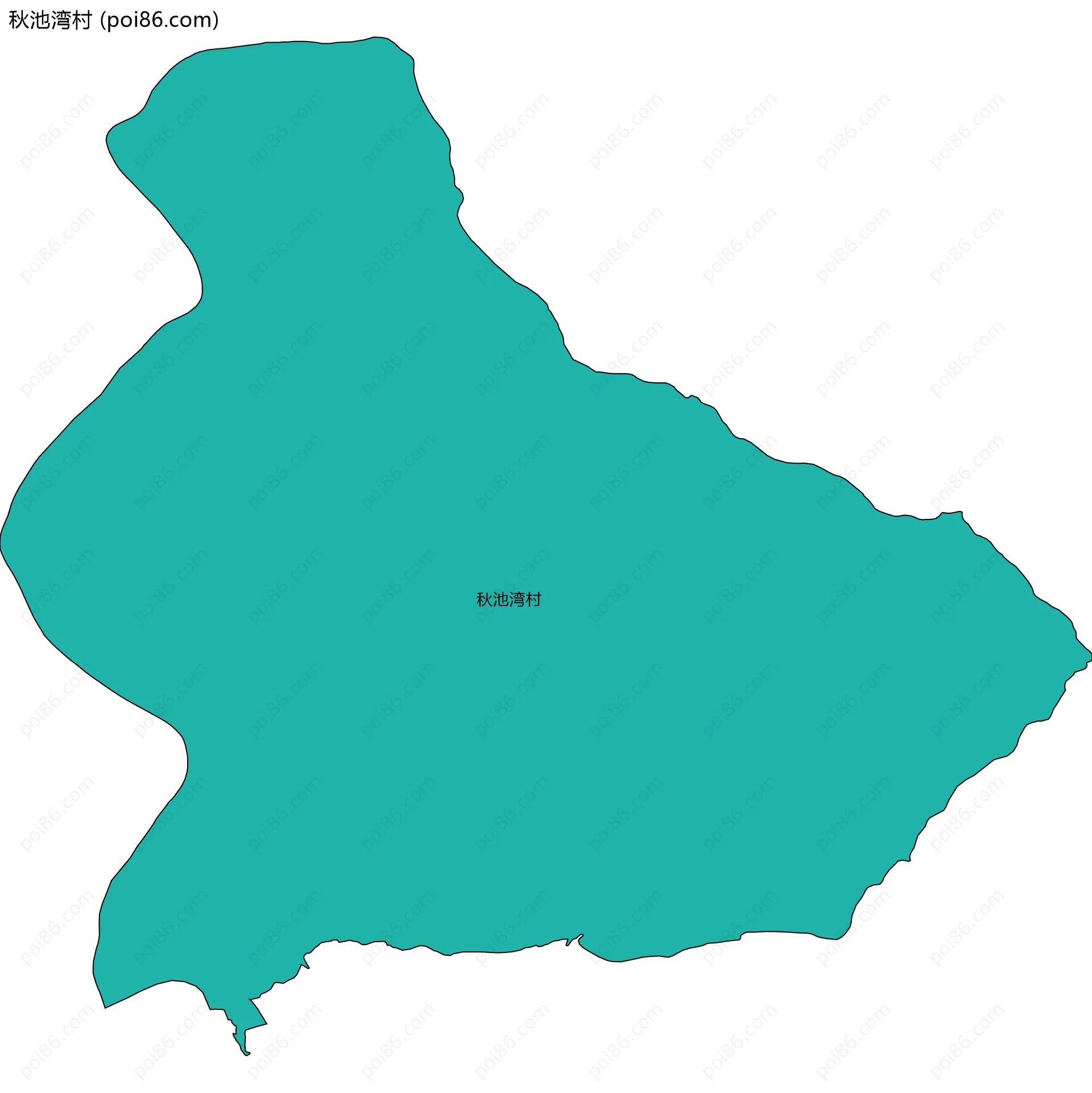 秋池湾村边界地图