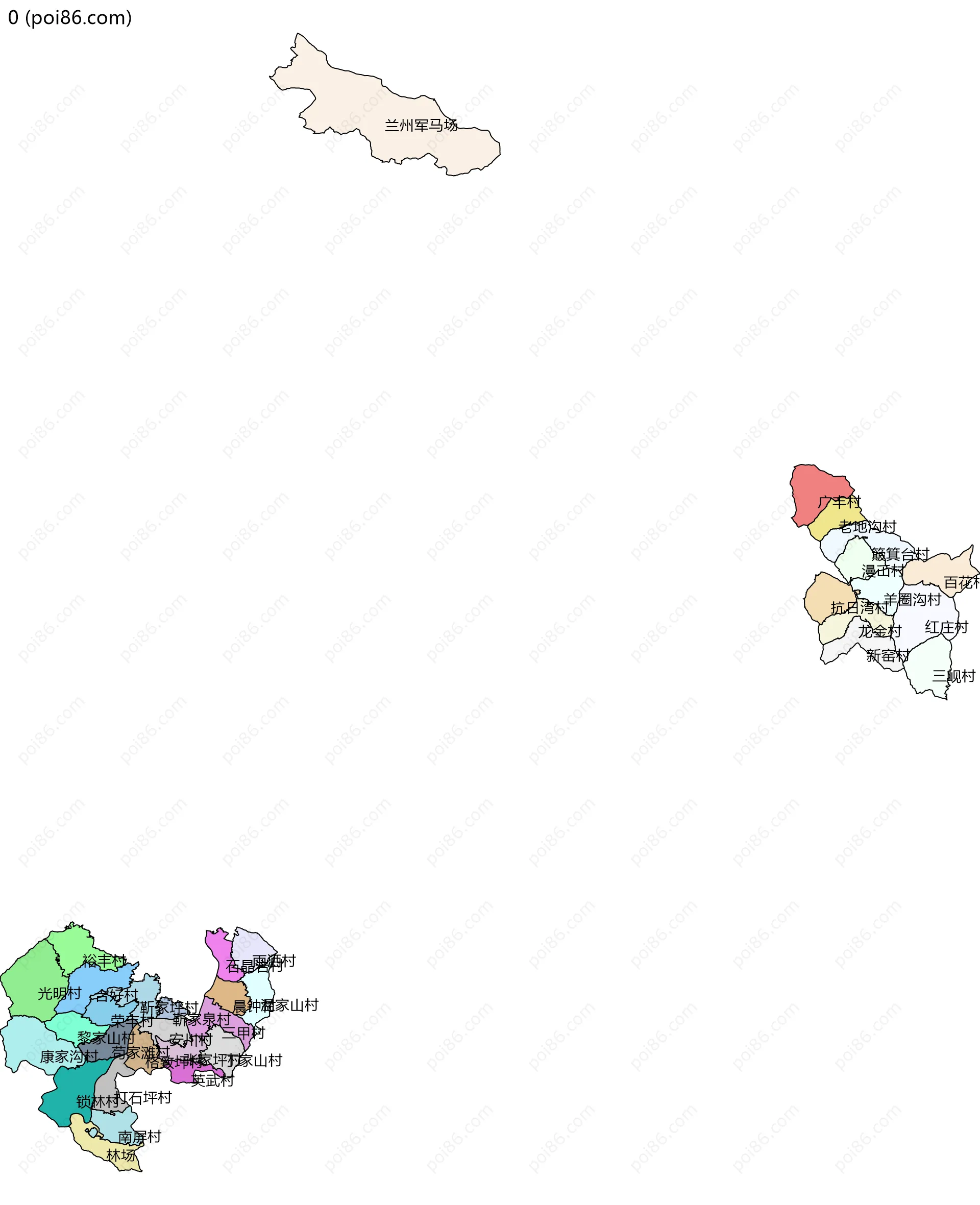0边界地图(五级行政区划)
