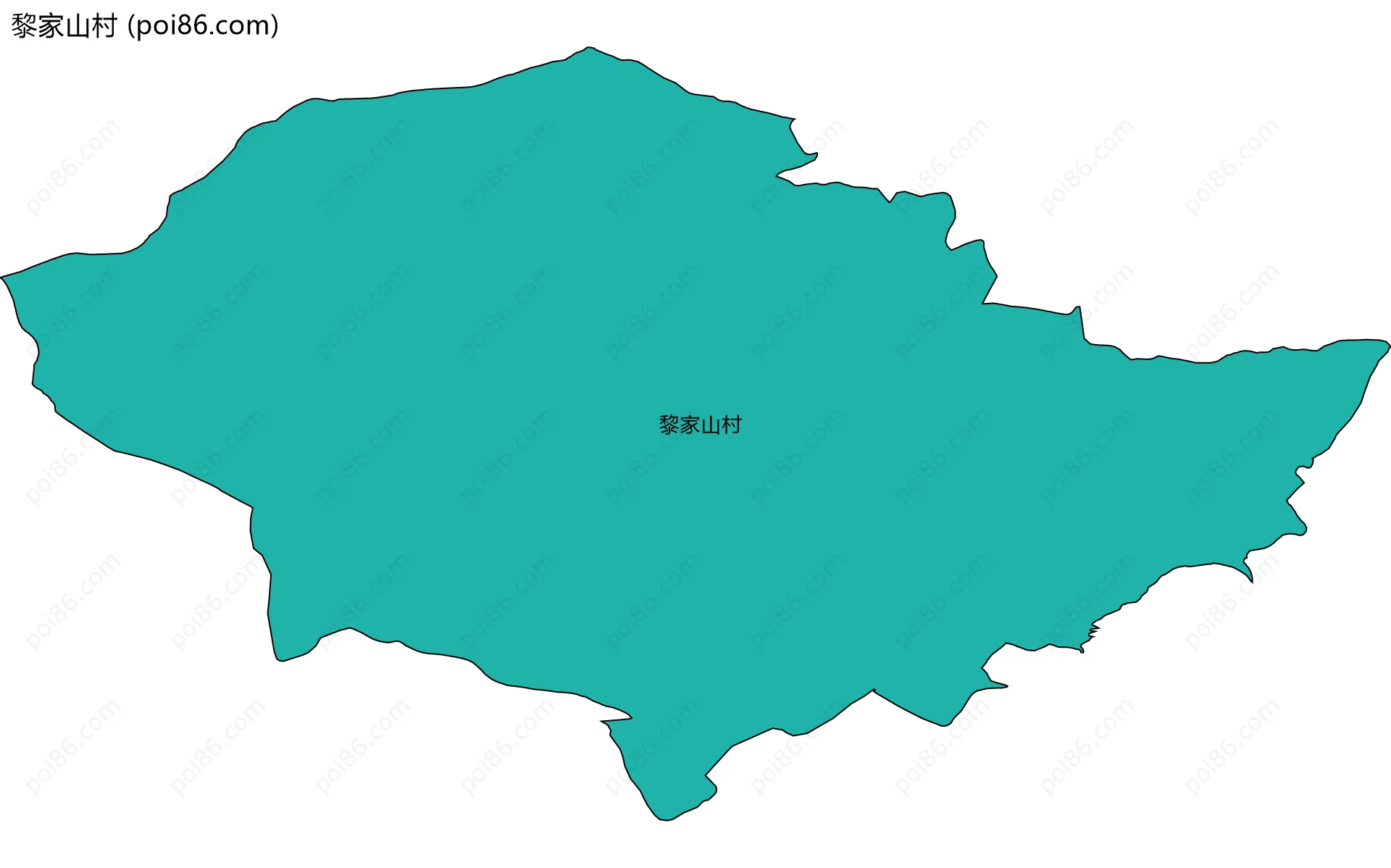 黎家山村边界地图