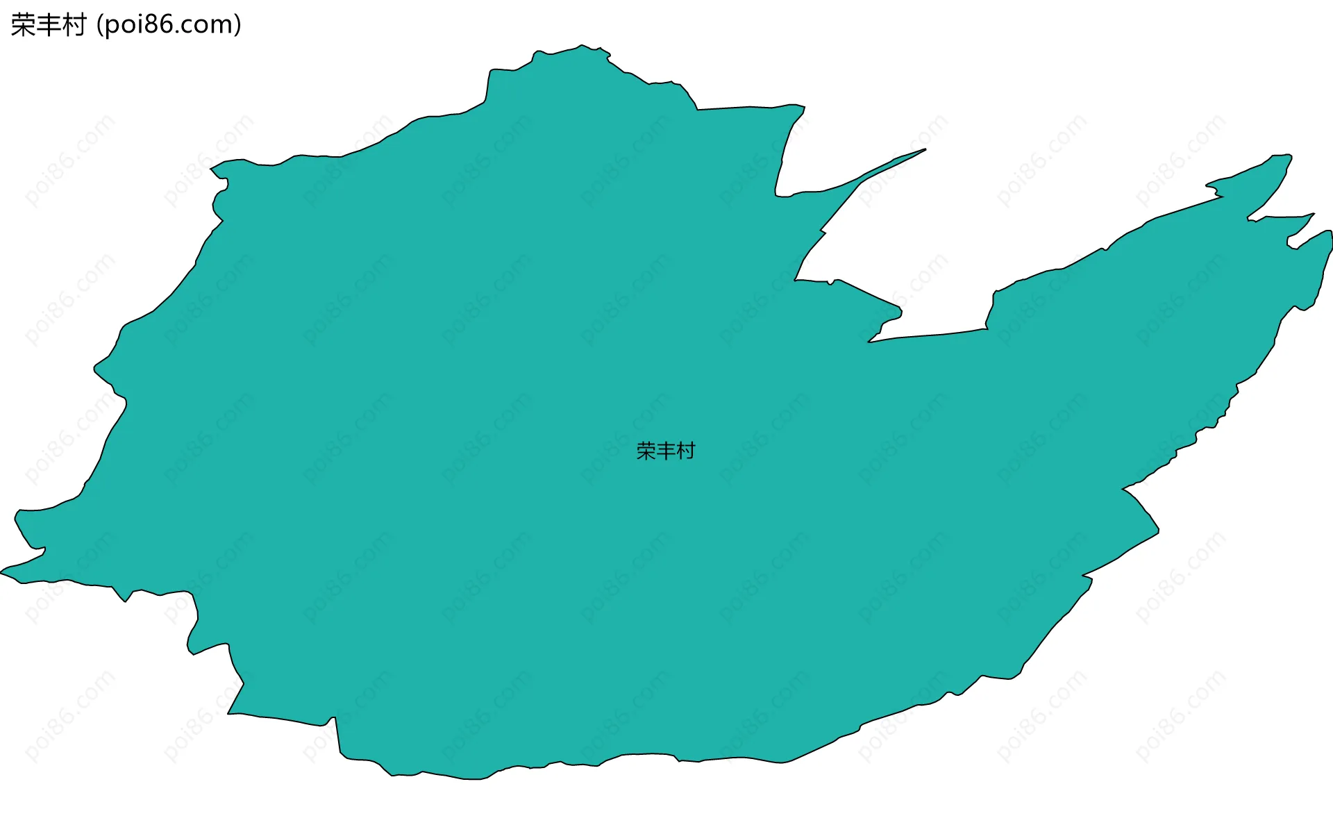 荣丰村边界地图
