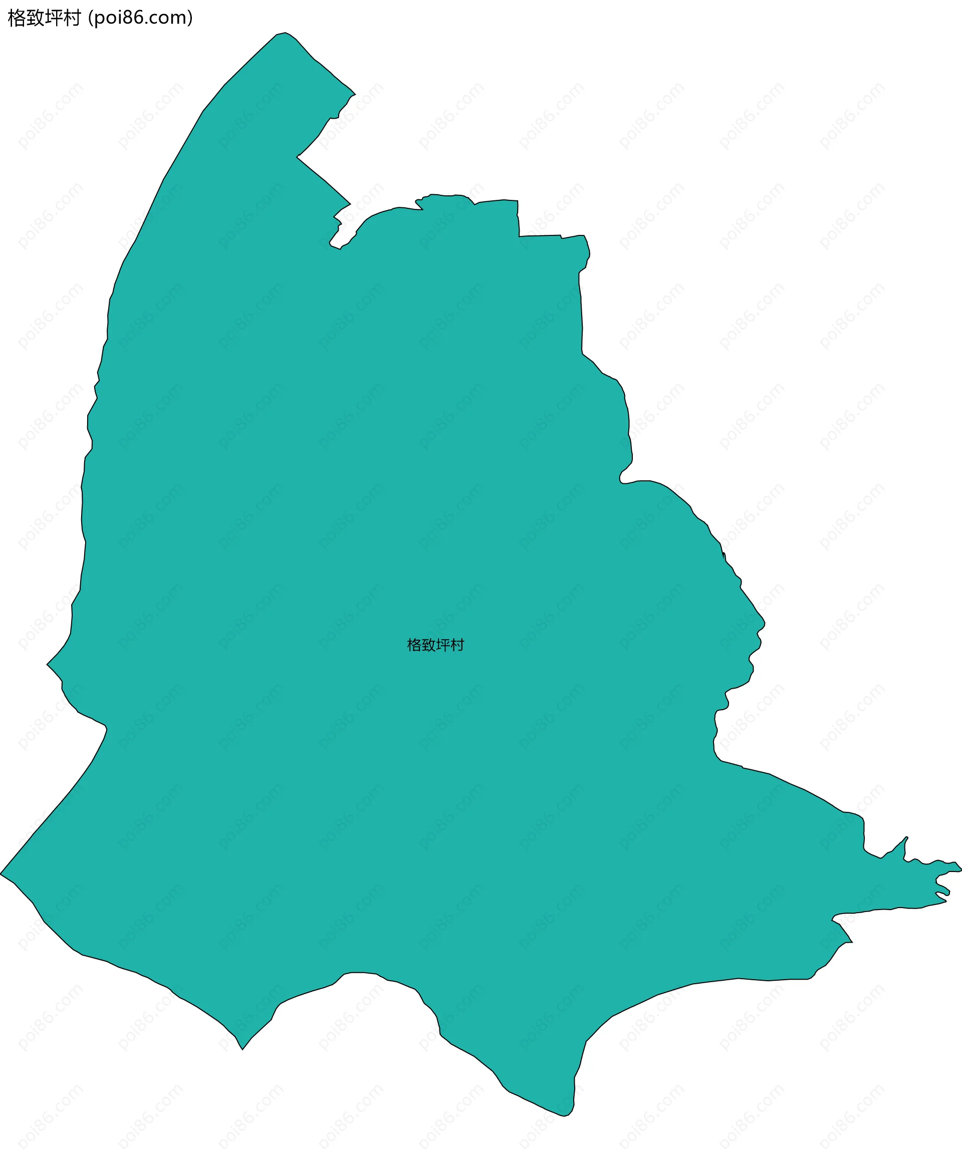 格致坪村边界地图