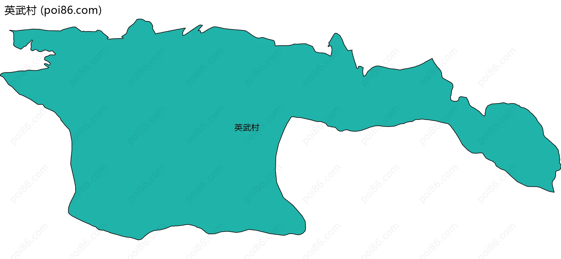 英武村边界地图