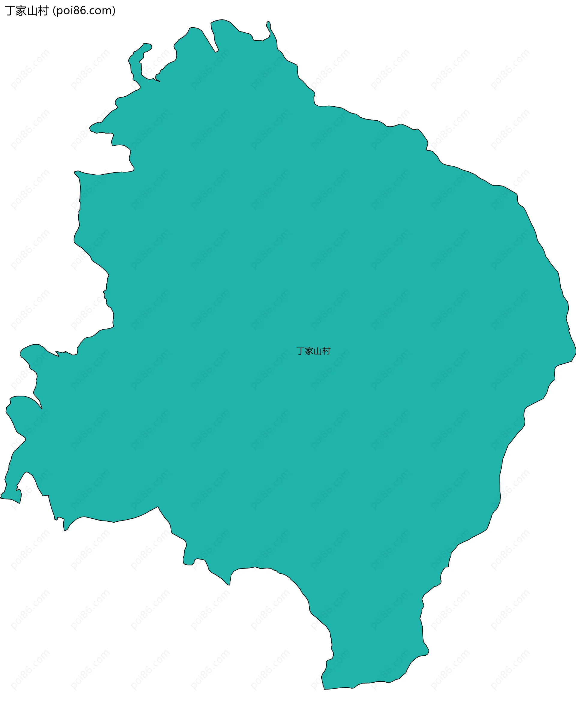 丁家山村边界地图