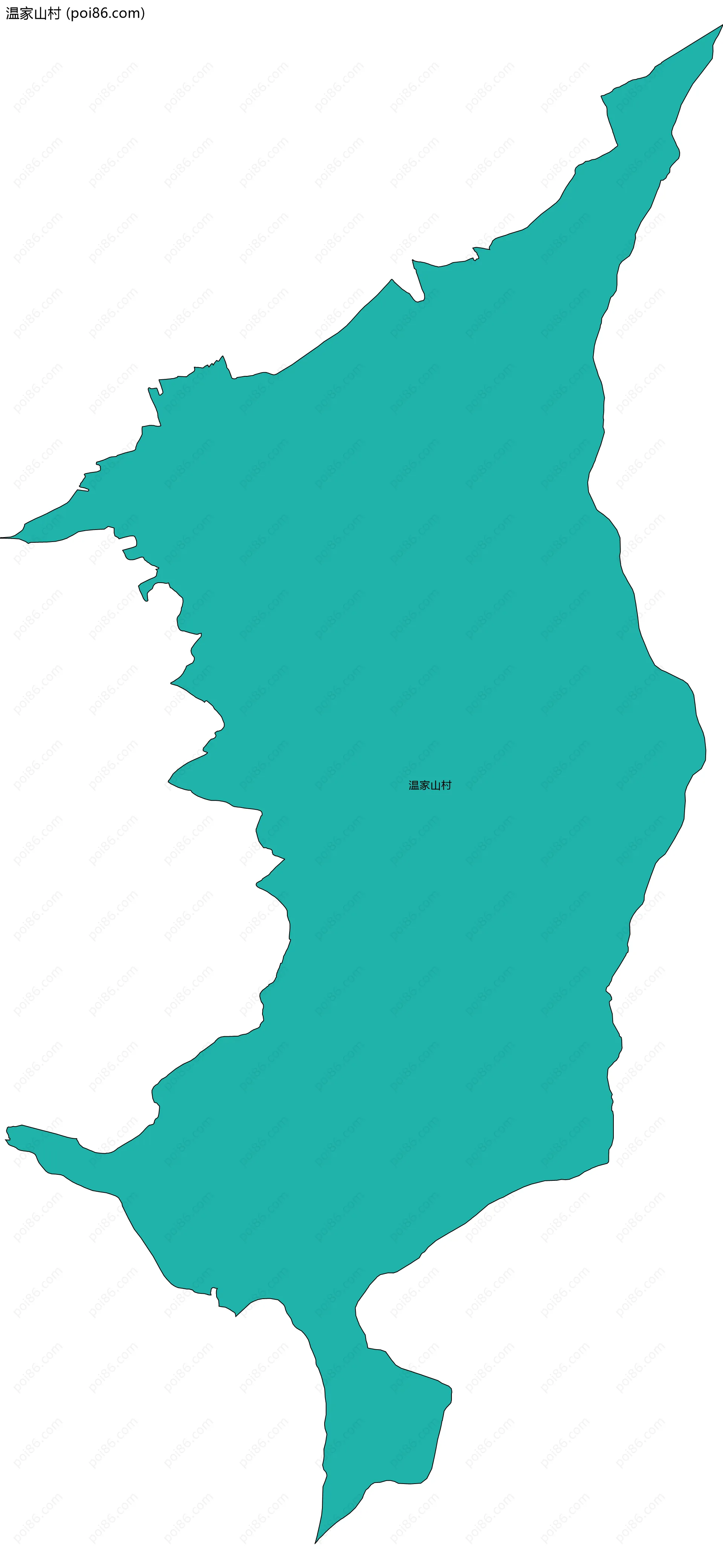温家山村边界地图