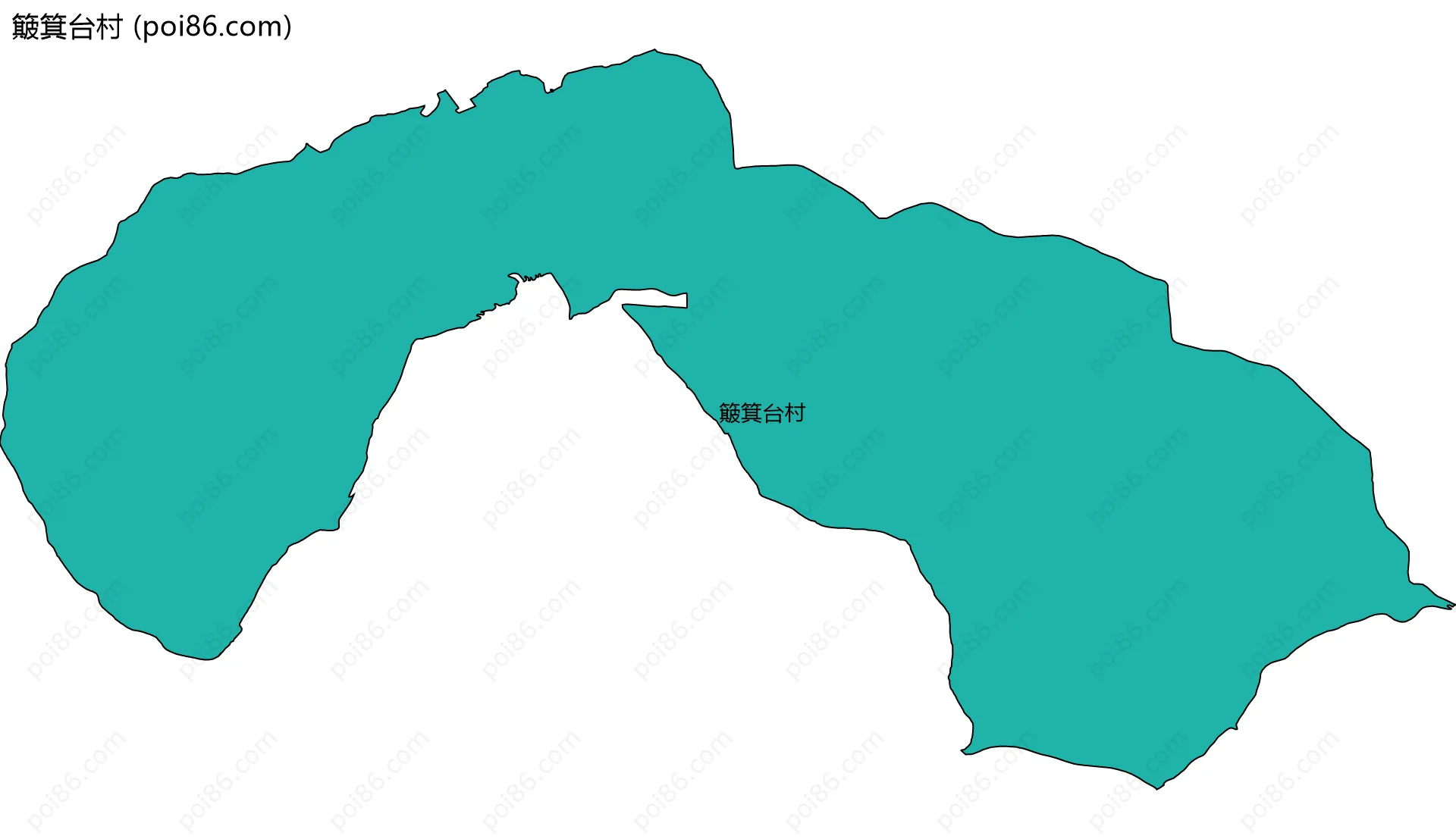 簸箕台村边界地图
