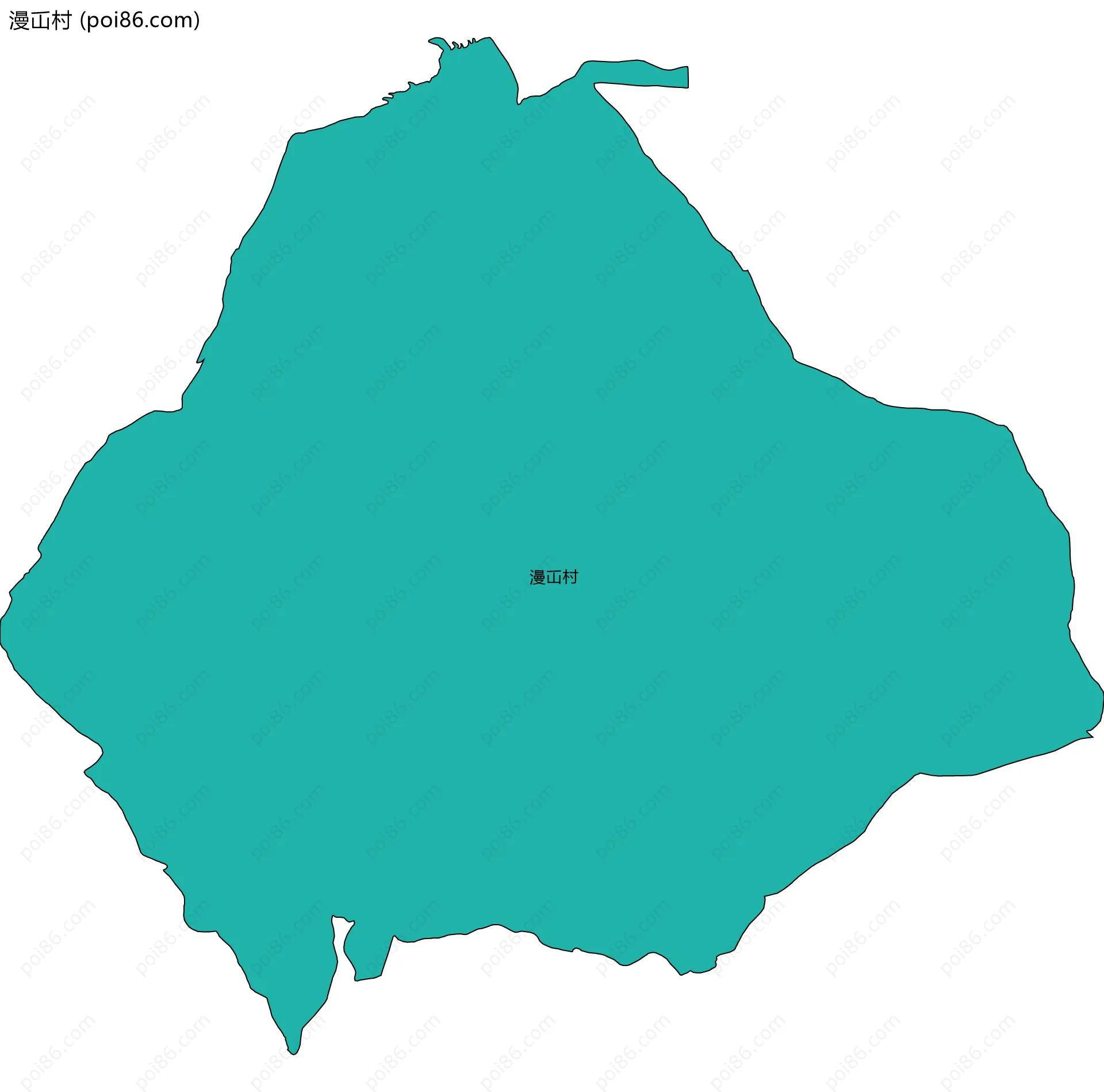 漫屲村边界地图