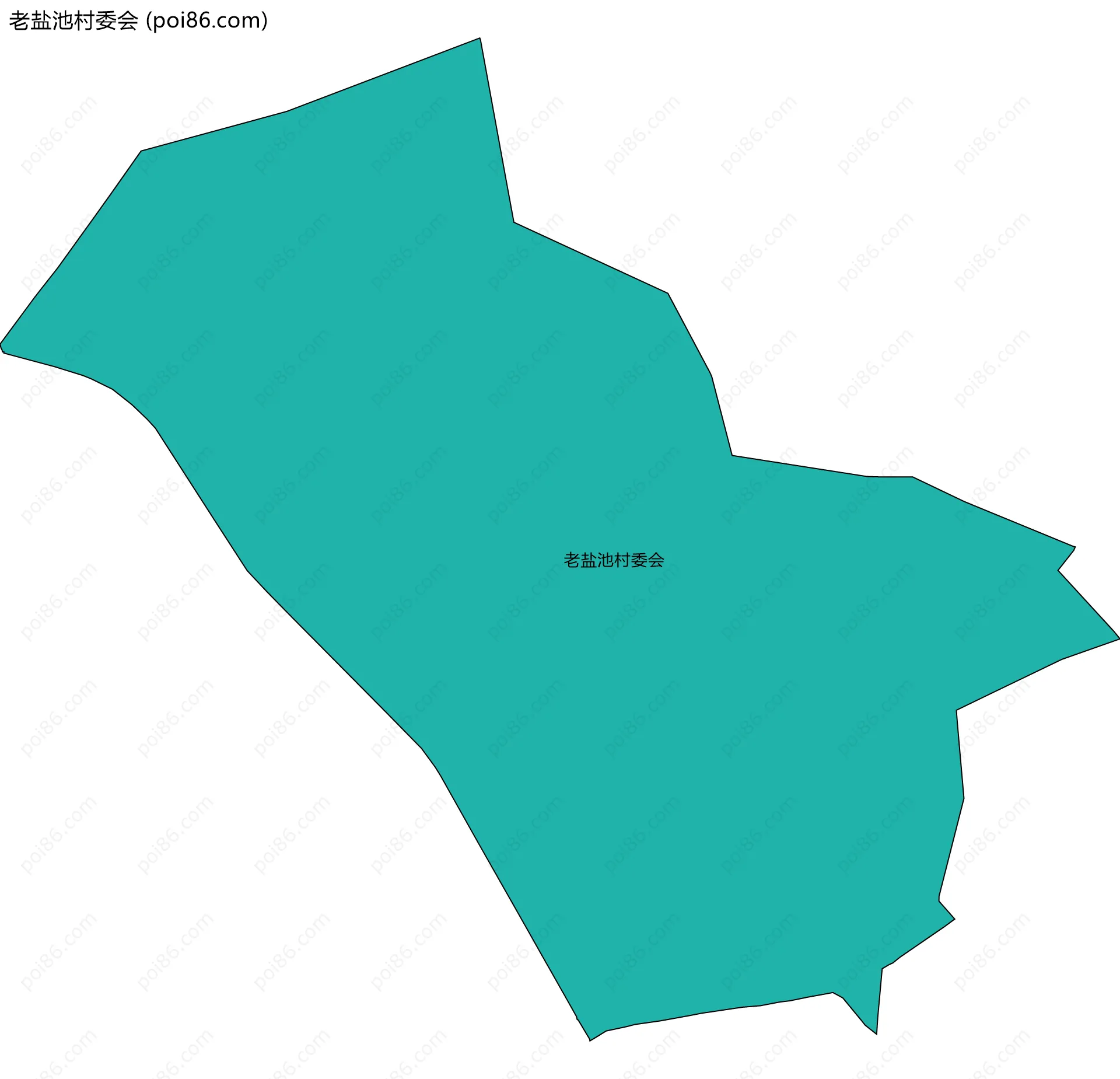 老盐池村委会边界地图
