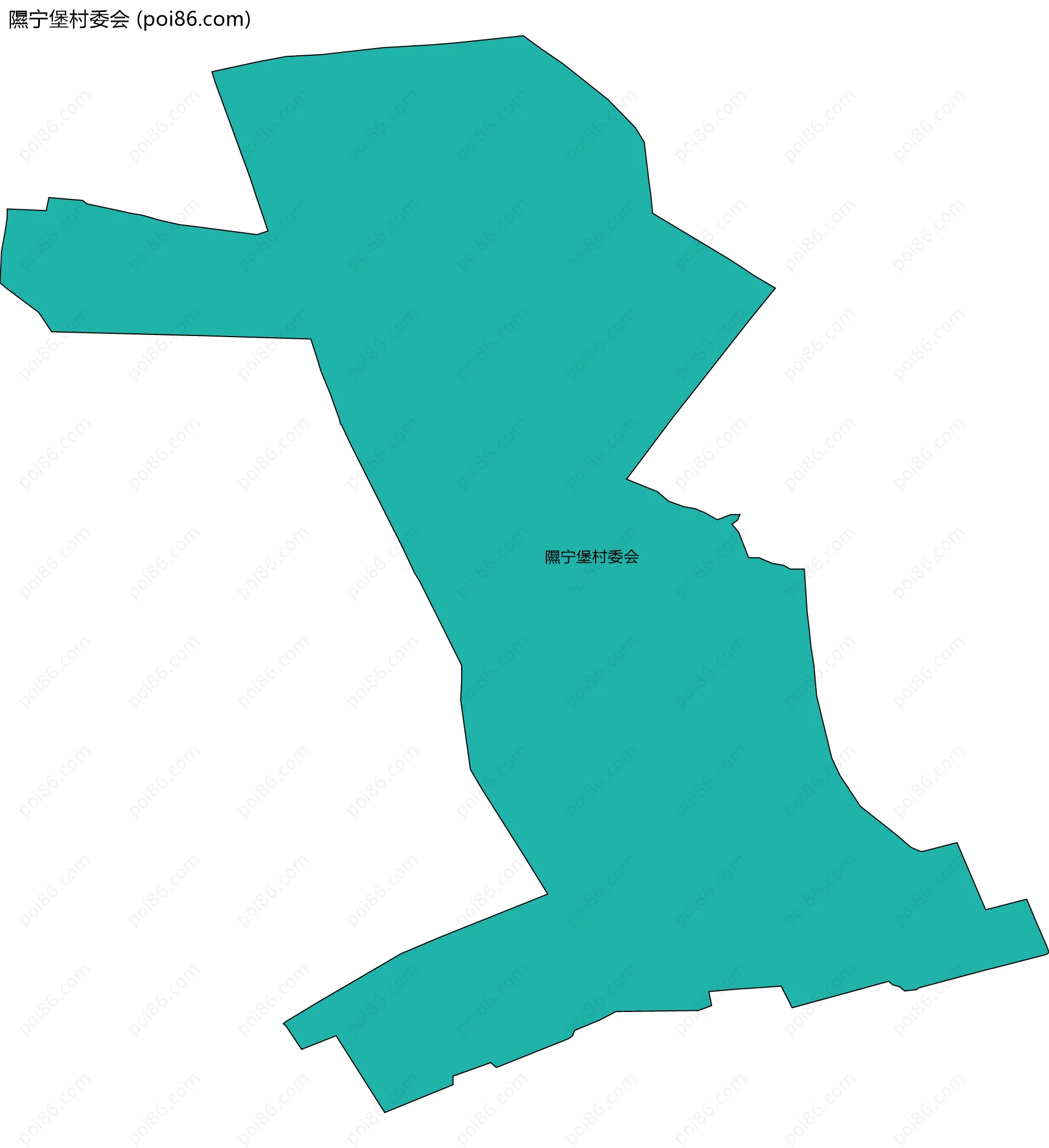 隰宁堡村委会边界地图