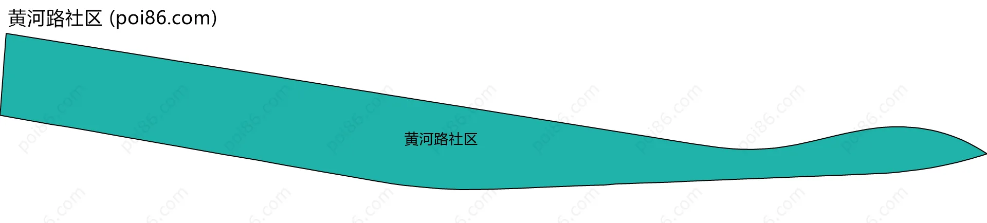 黄河路社区边界地图