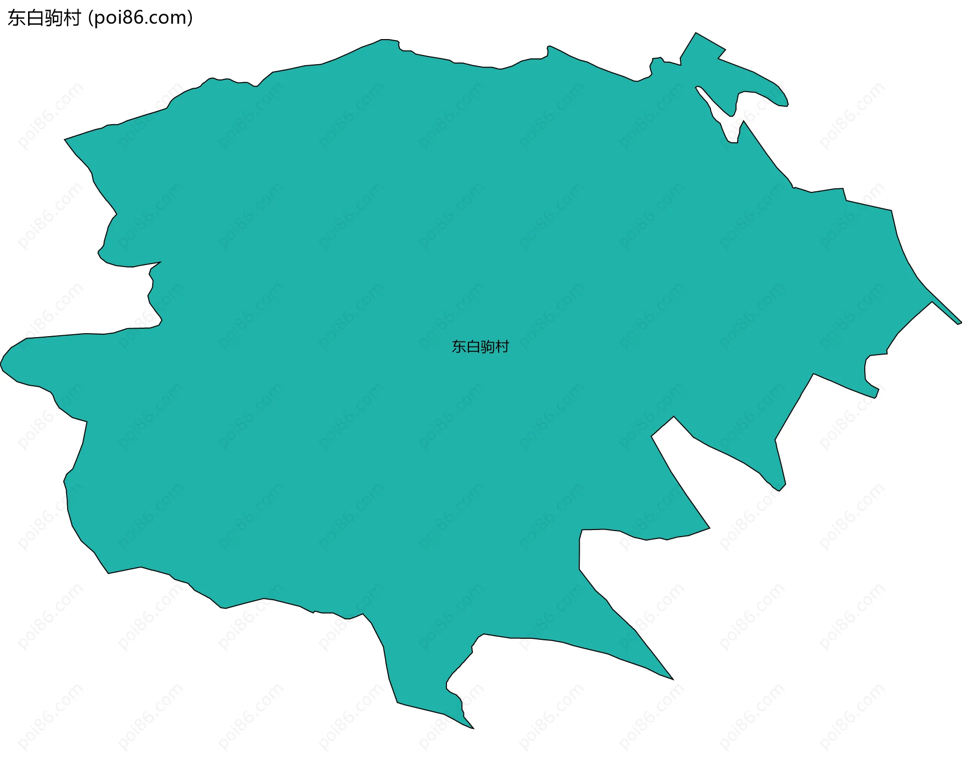 东白驹村边界地图