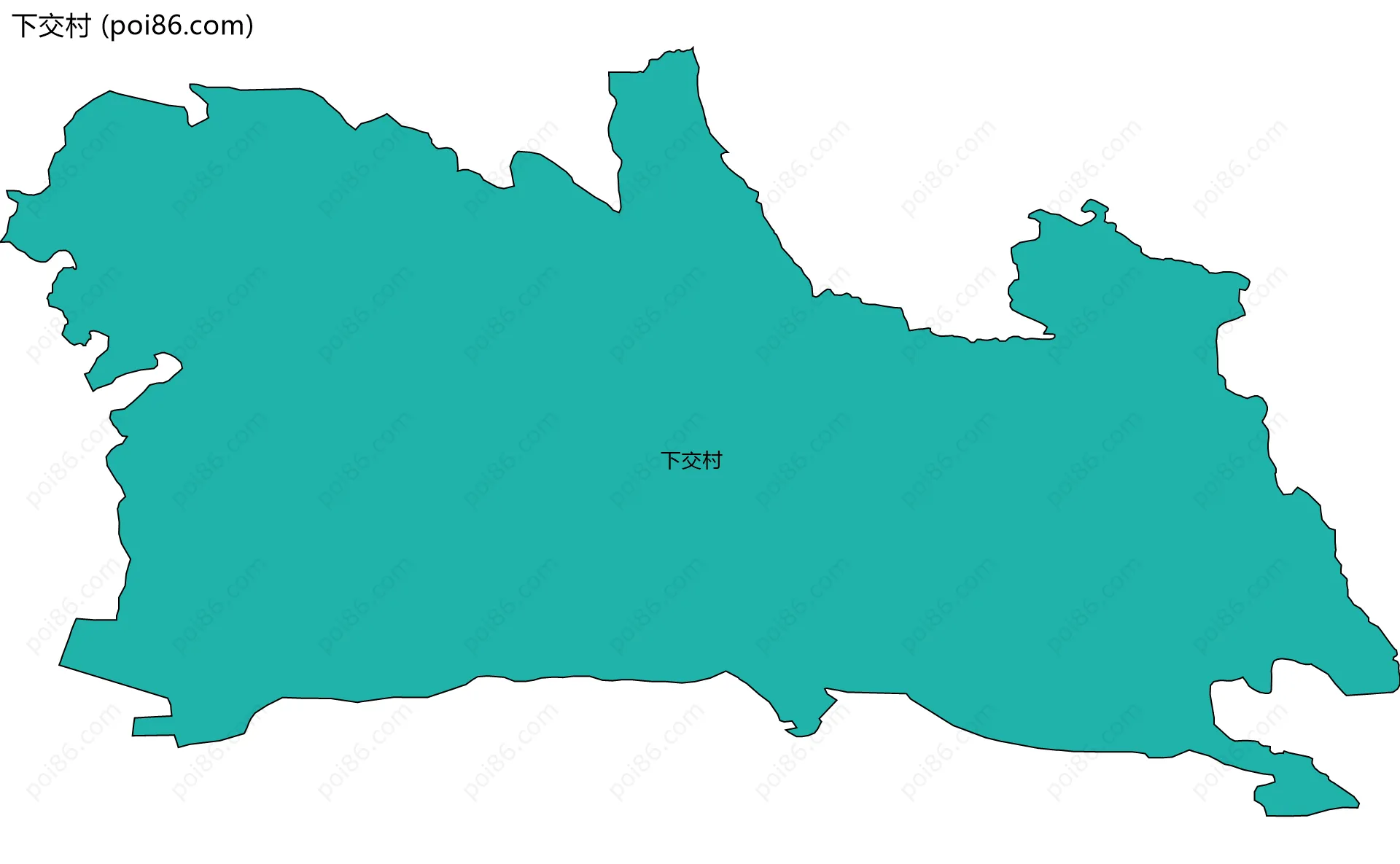 下交村边界地图