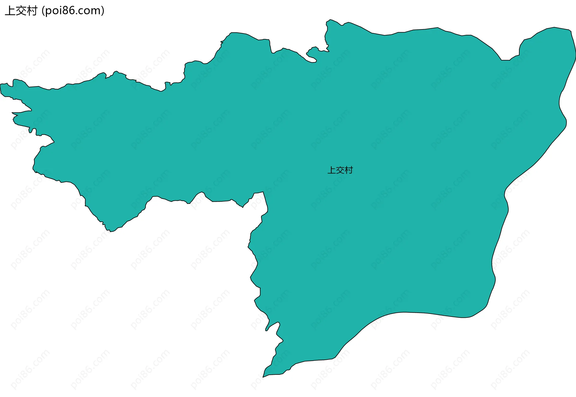 上交村边界地图