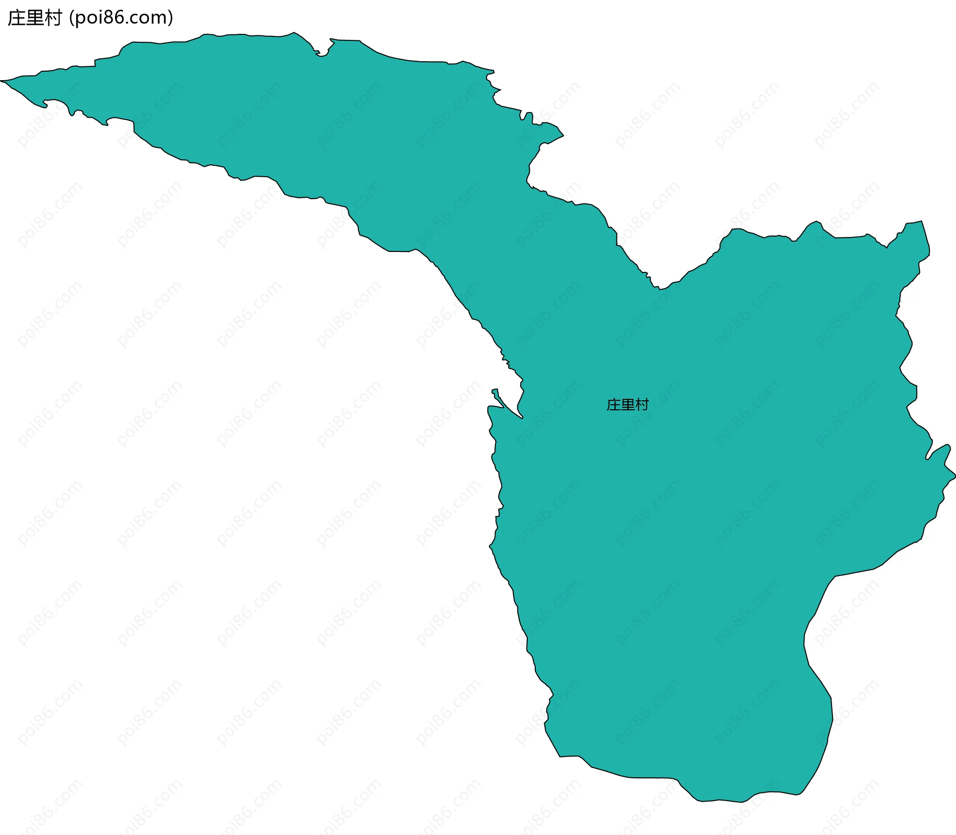 庄里村边界地图