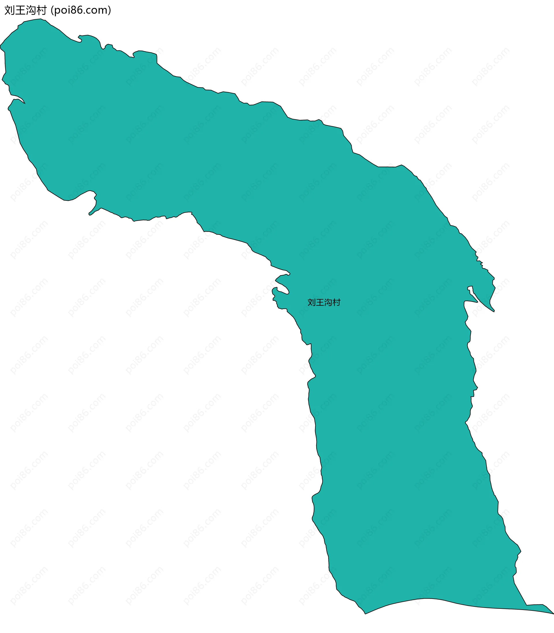 刘王沟村边界地图