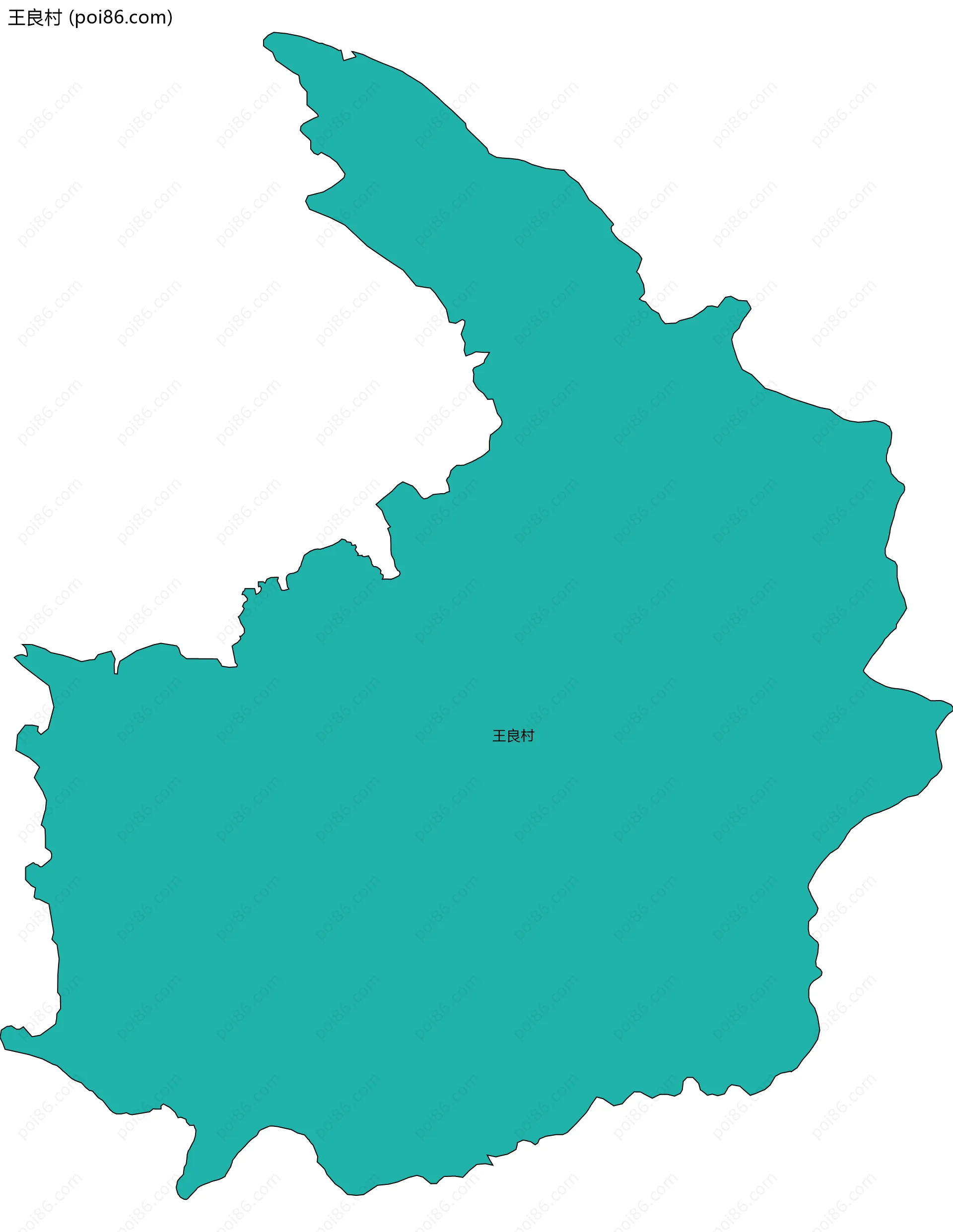 王良村边界地图